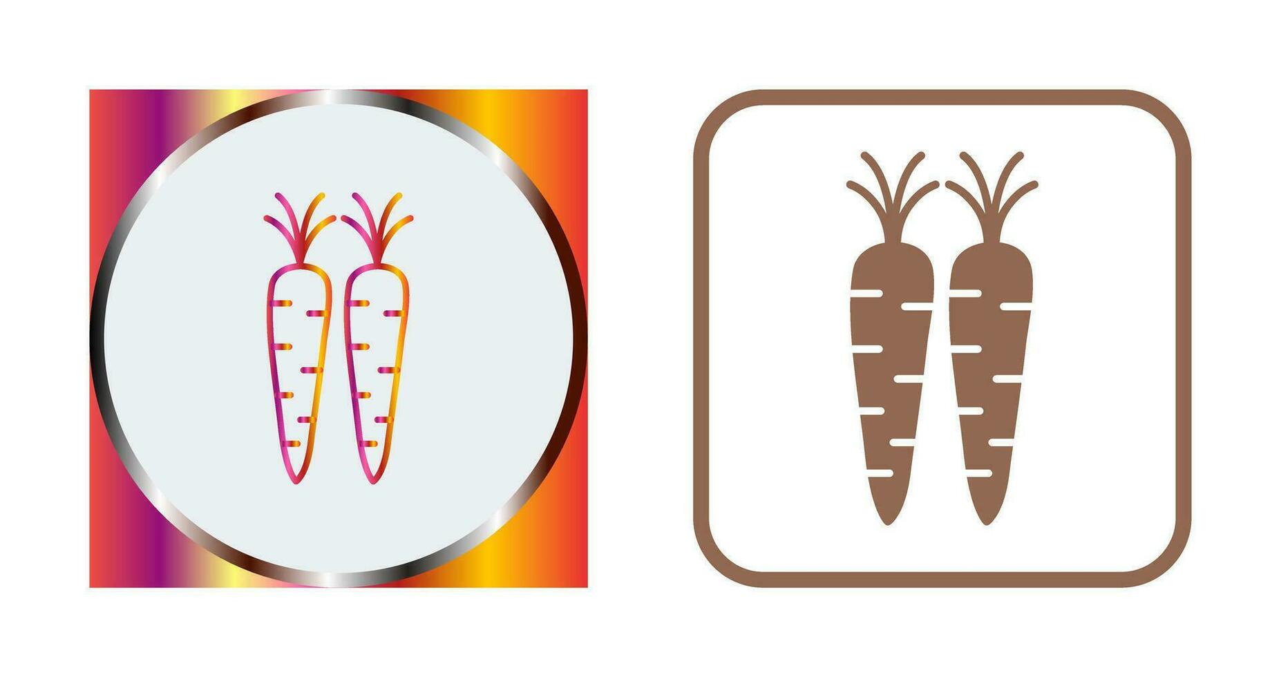 icono de vector de zanahorias