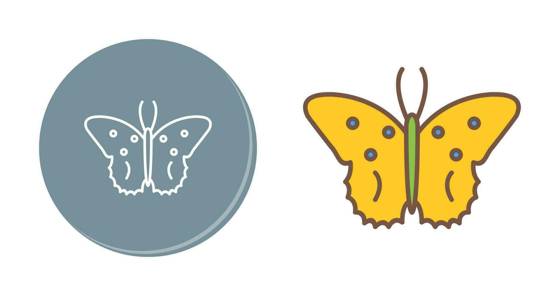 icono de vector de mariposa