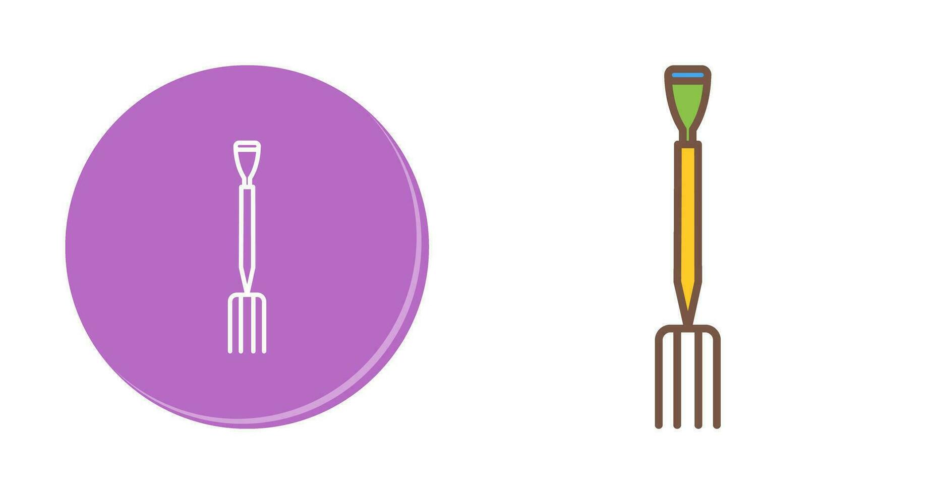 Gardening Fork Vector Icon