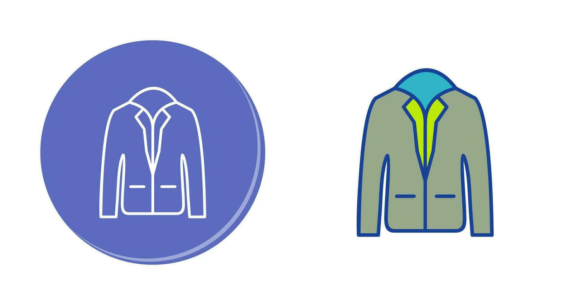 icono de vector de chaqueta elegante