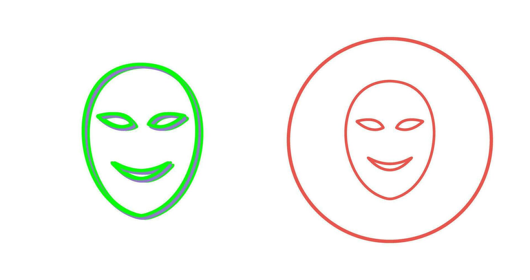 Ancient Face Mask Vector Icon