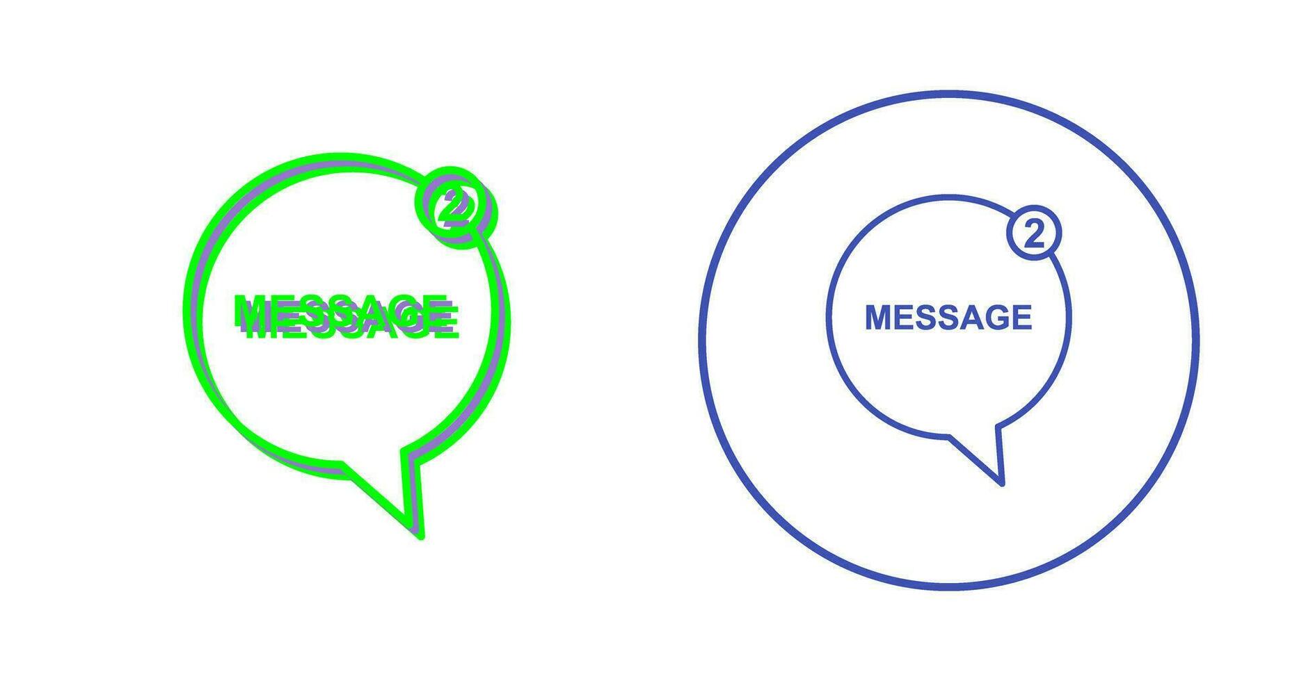 Message Bubbles Vector Icon