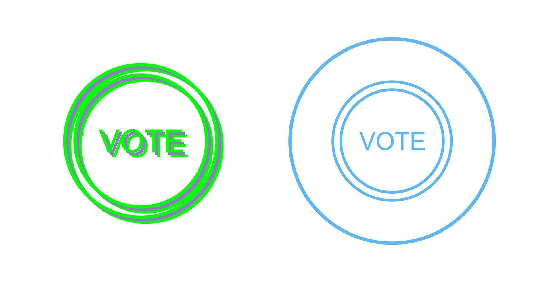 icono de vector de enlace de voto