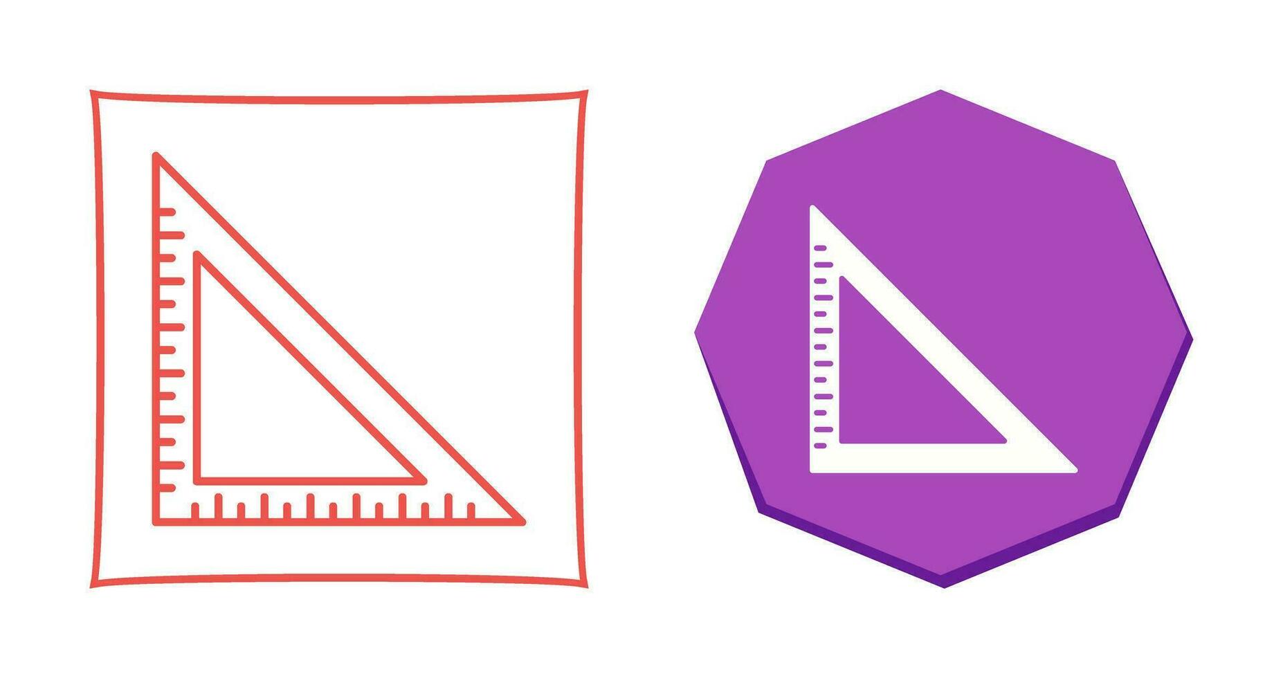 Set Square Vector Icon
