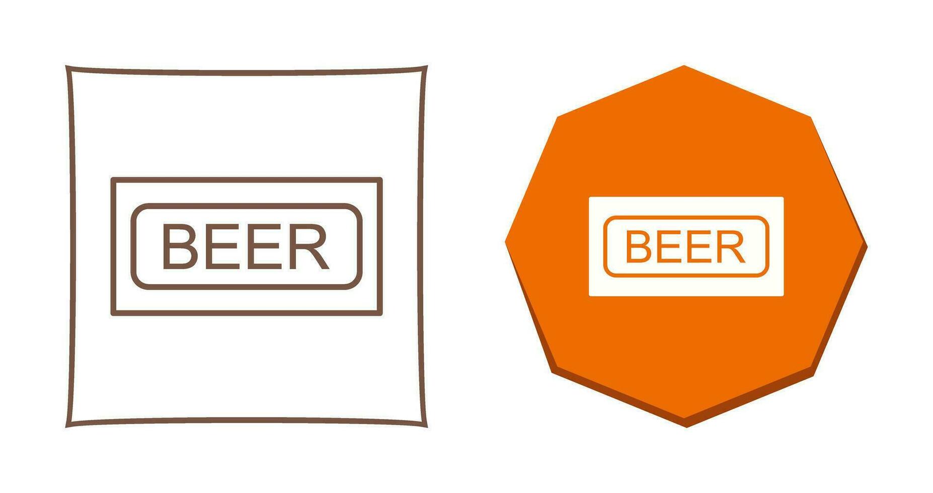 icono de vector de signo de cerveza