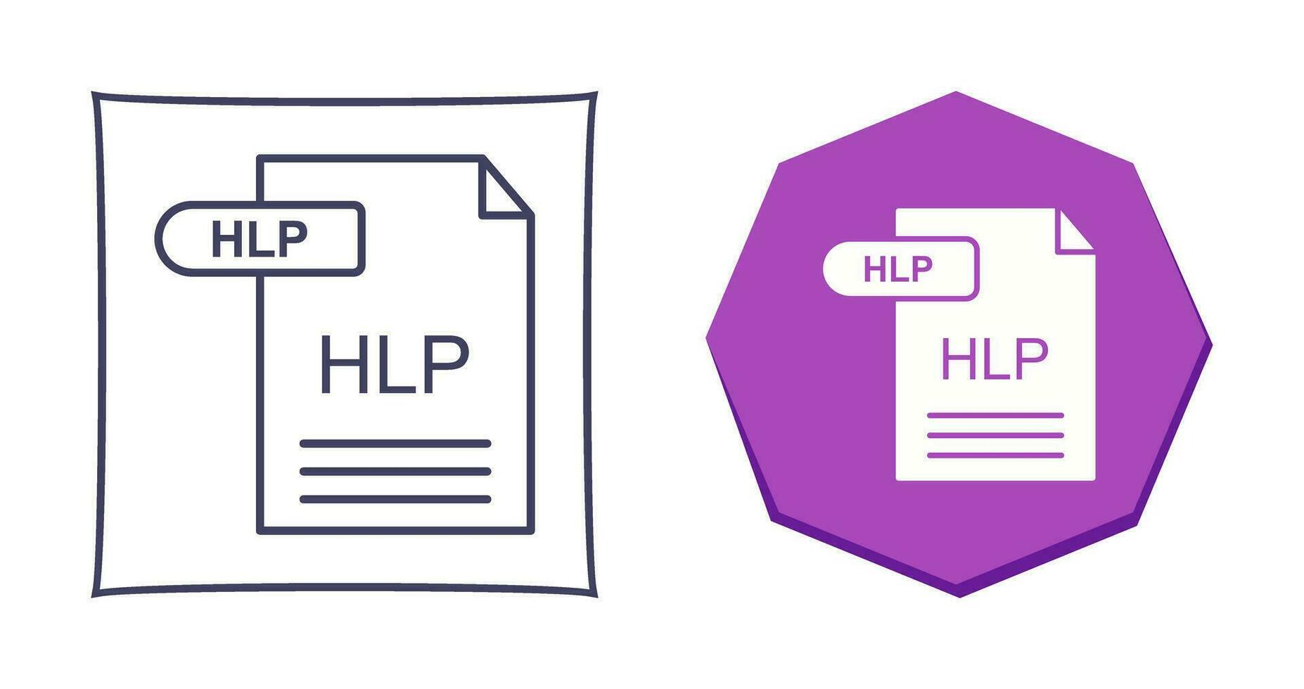 icono de vector de hlp