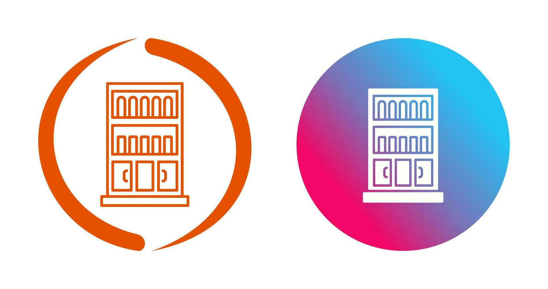 Book Shelf Vector Icon