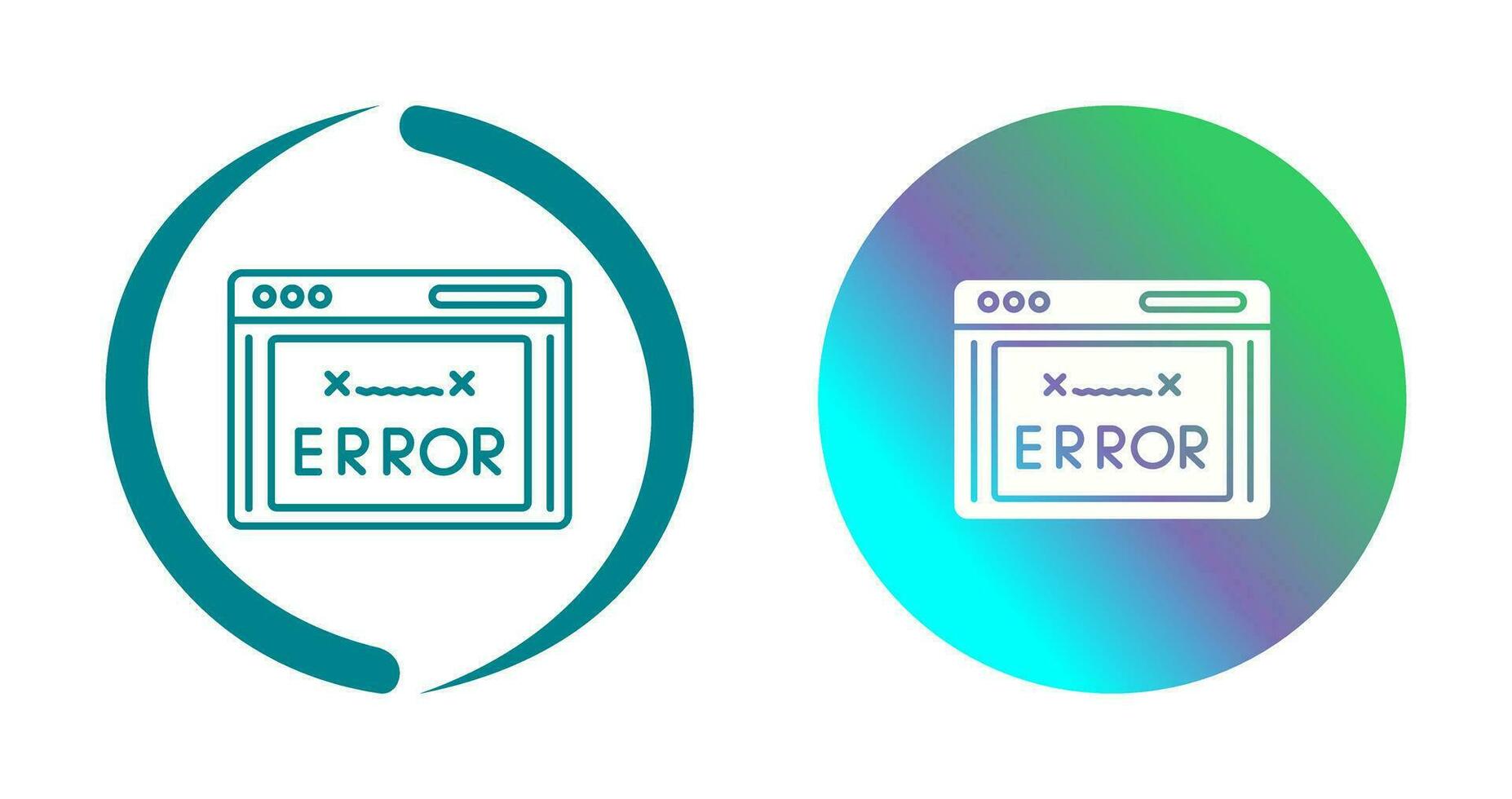 icono de vector de código de error