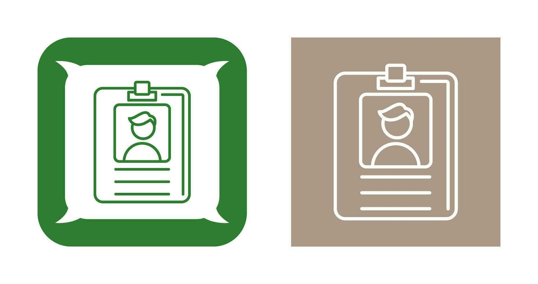 Id Card Vector Icon