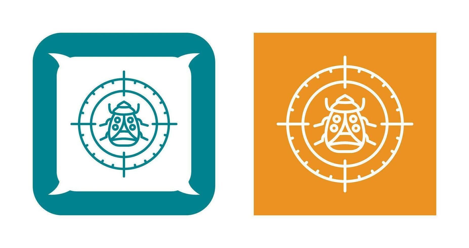 Bug Target Vector Icon