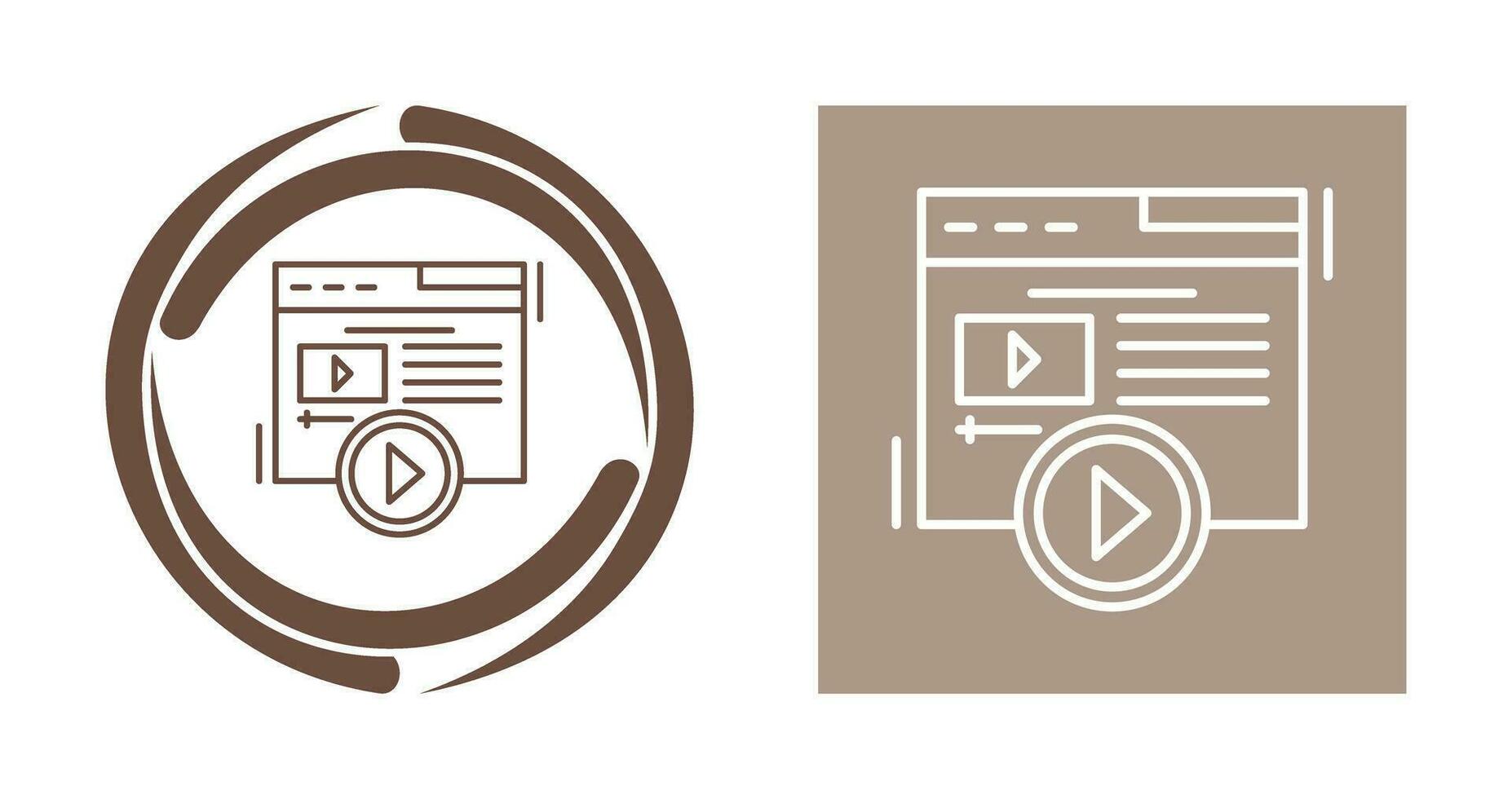 Video Content Vector Icon