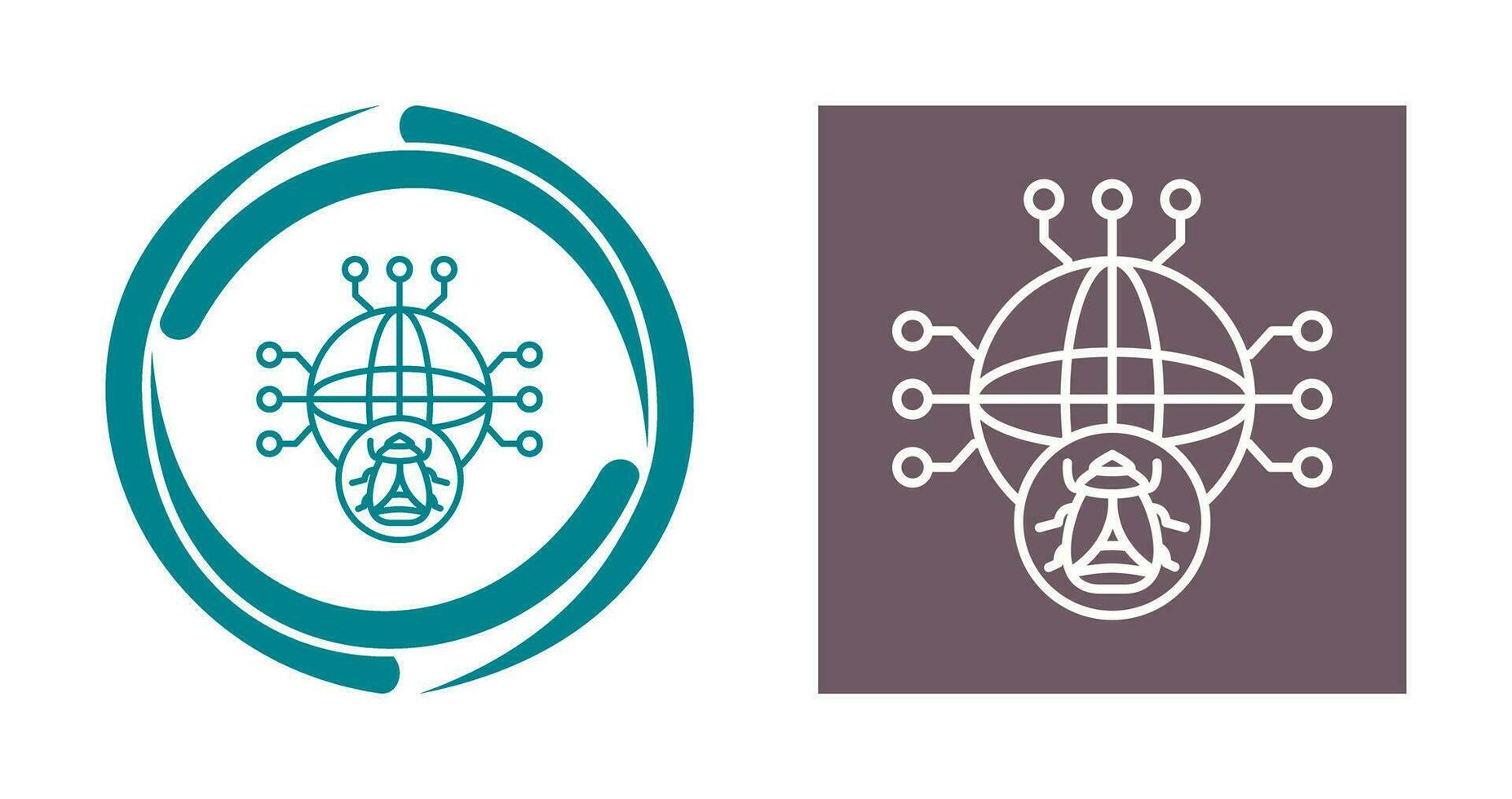 Global Malware Vector Icon