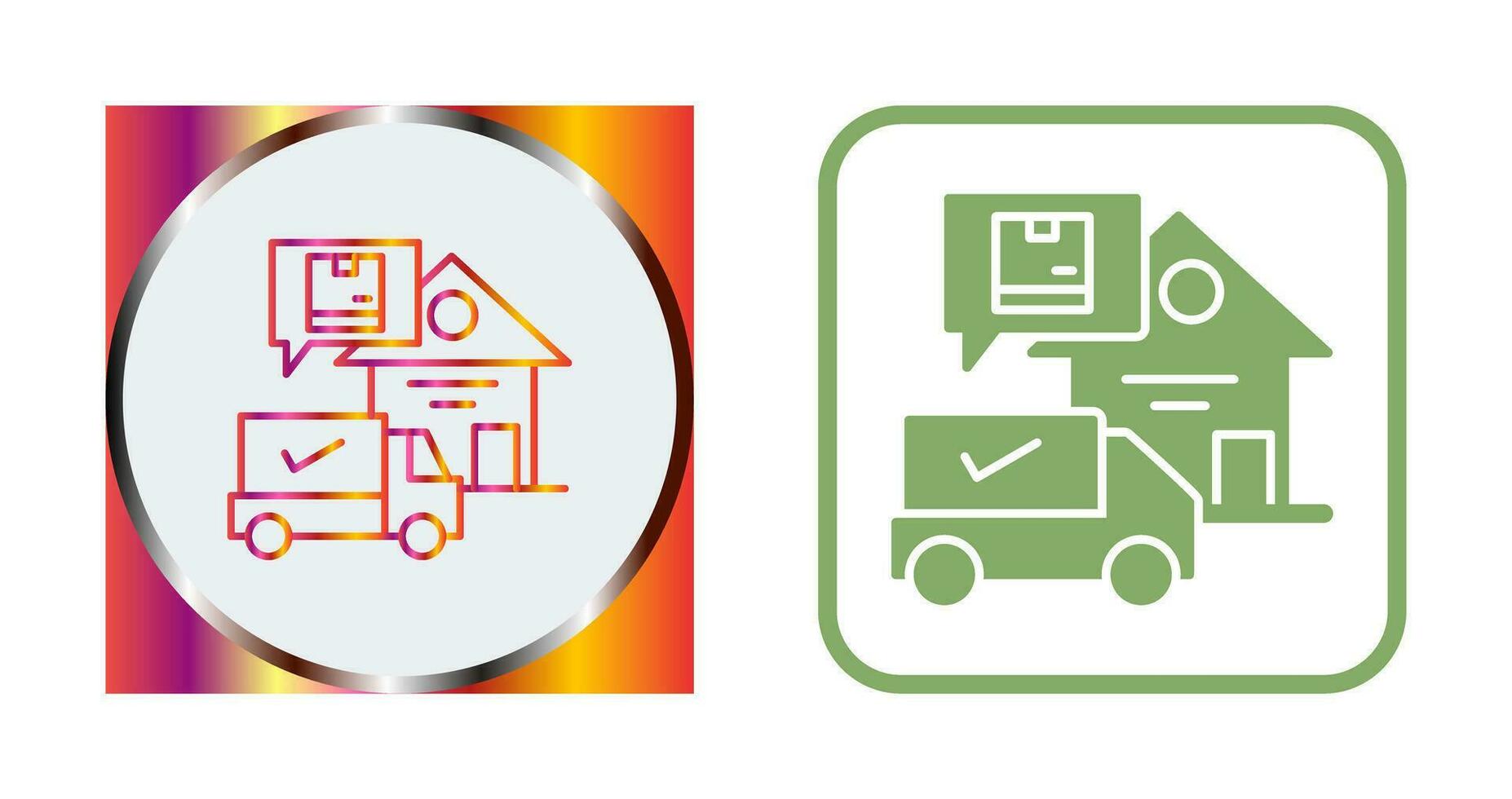 Package Receiving Vector Icon