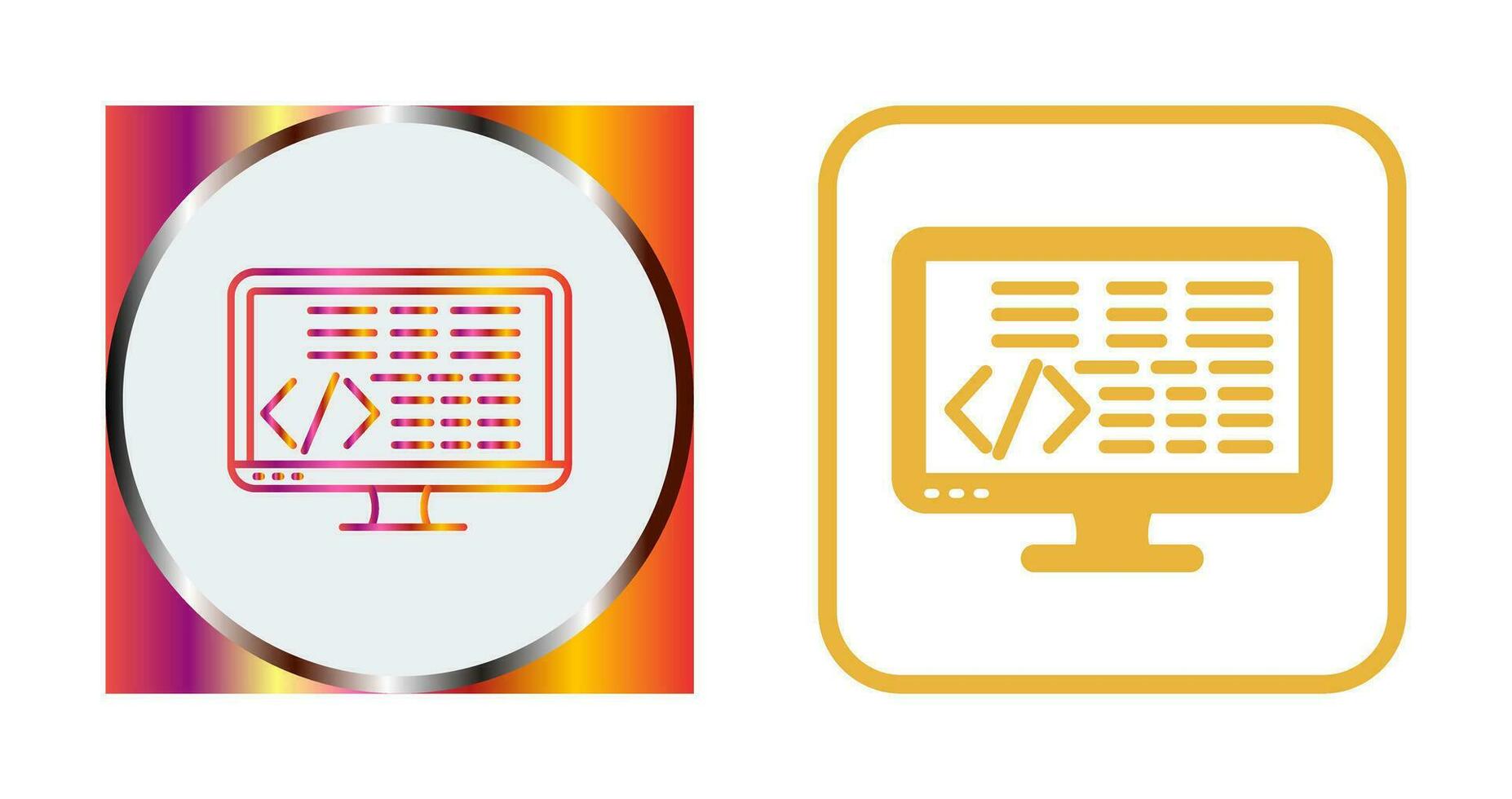 icono de vector de codificación