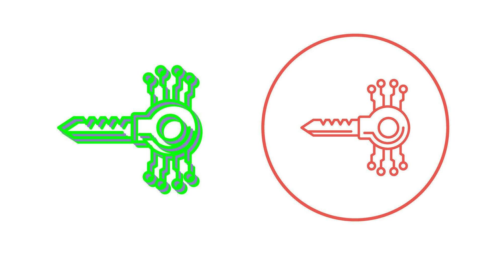 Key Code Vector Icon