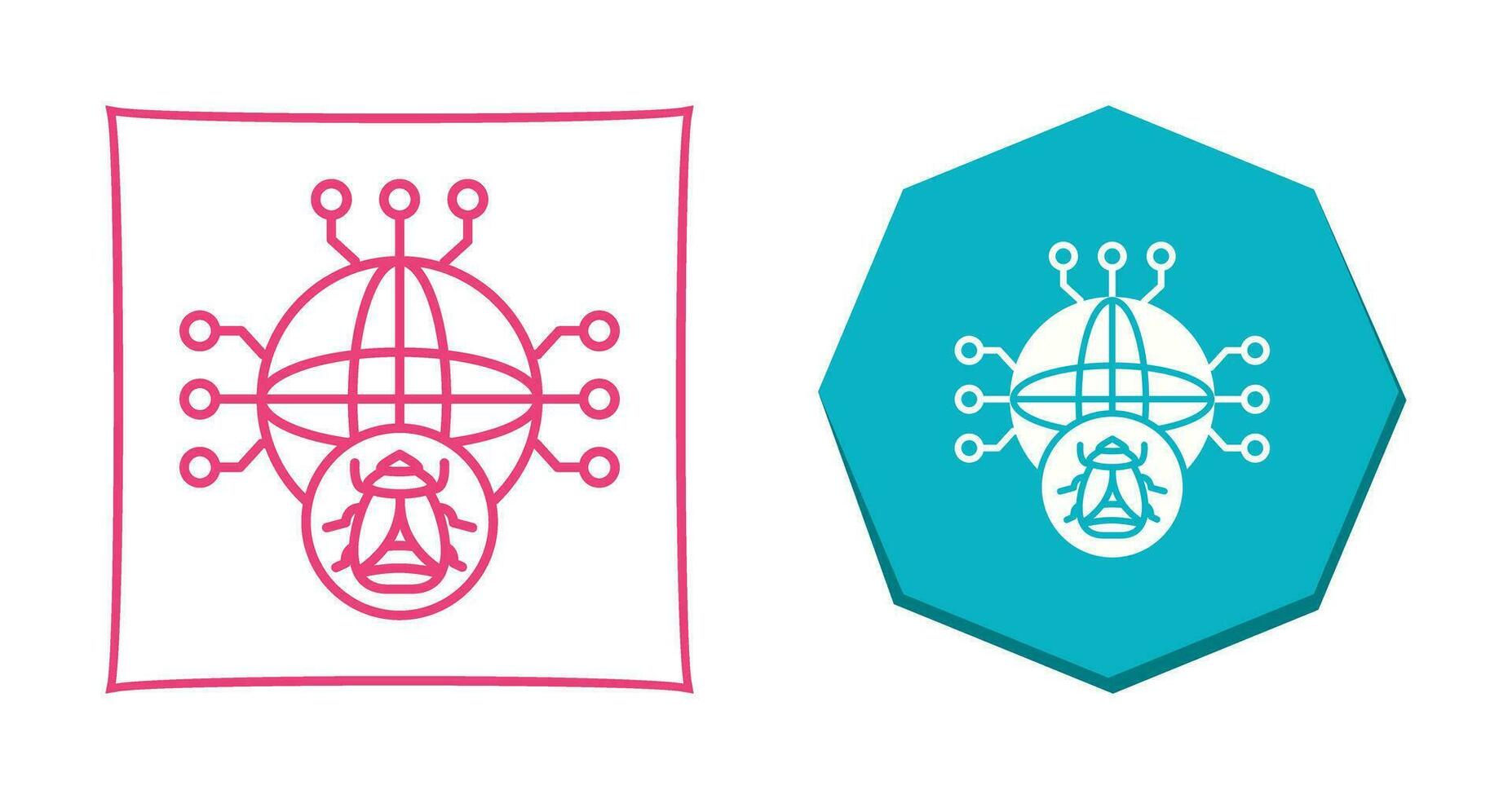 Global Malware Vector Icon