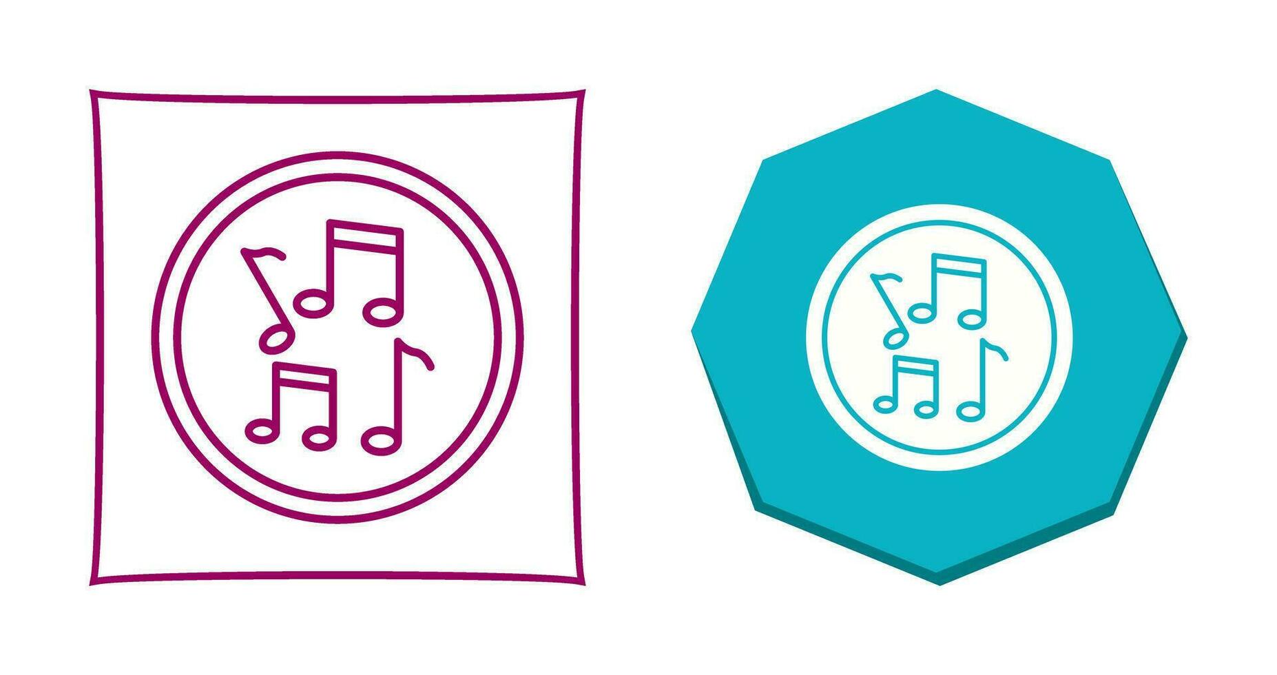 Musical Notes Vector Icon