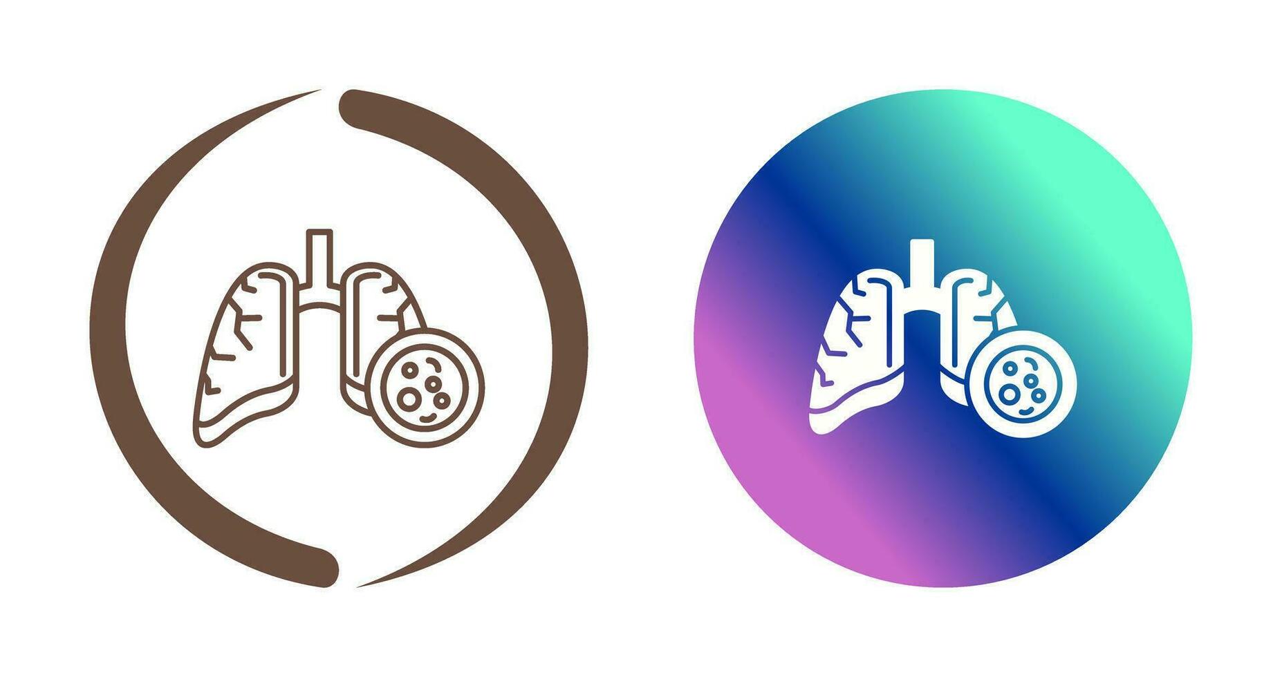 Lung Cancer Vector Icon