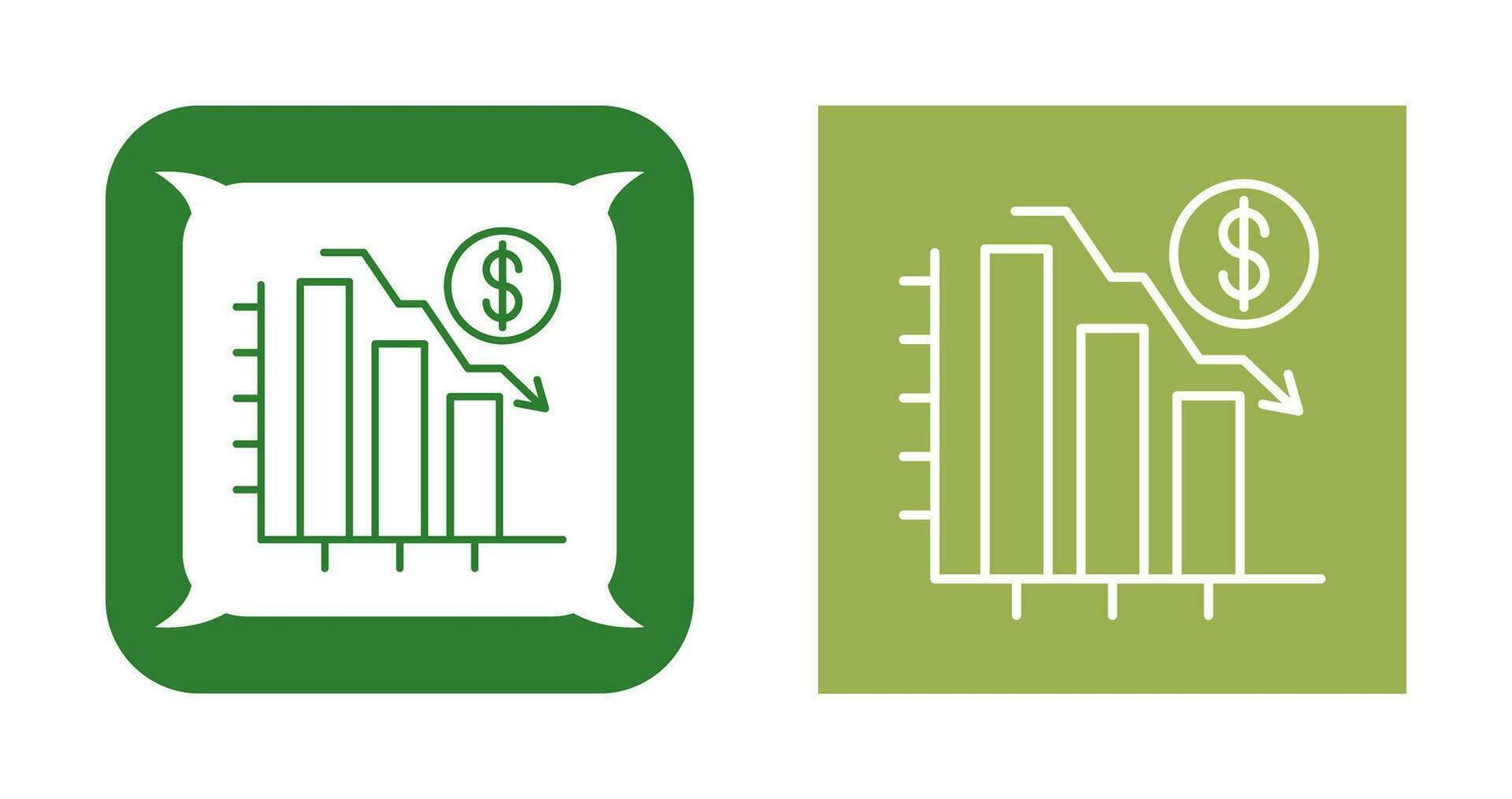 Chart Down Vector Icon