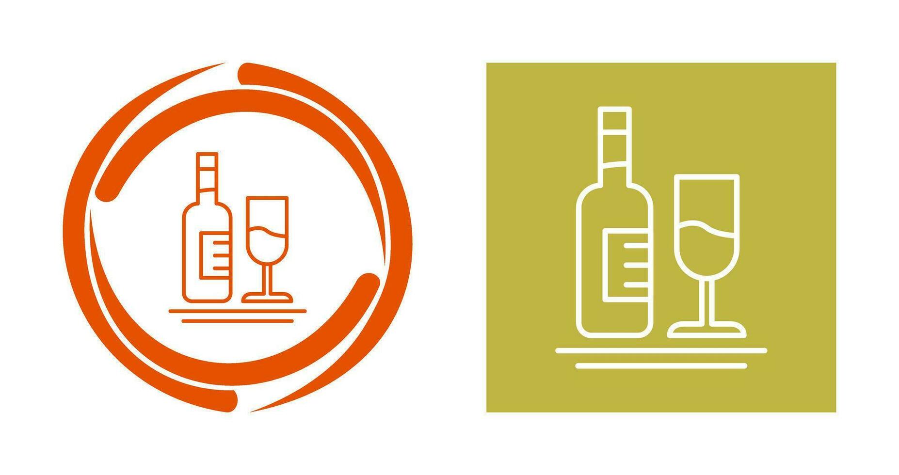 White Wine Vector Icon