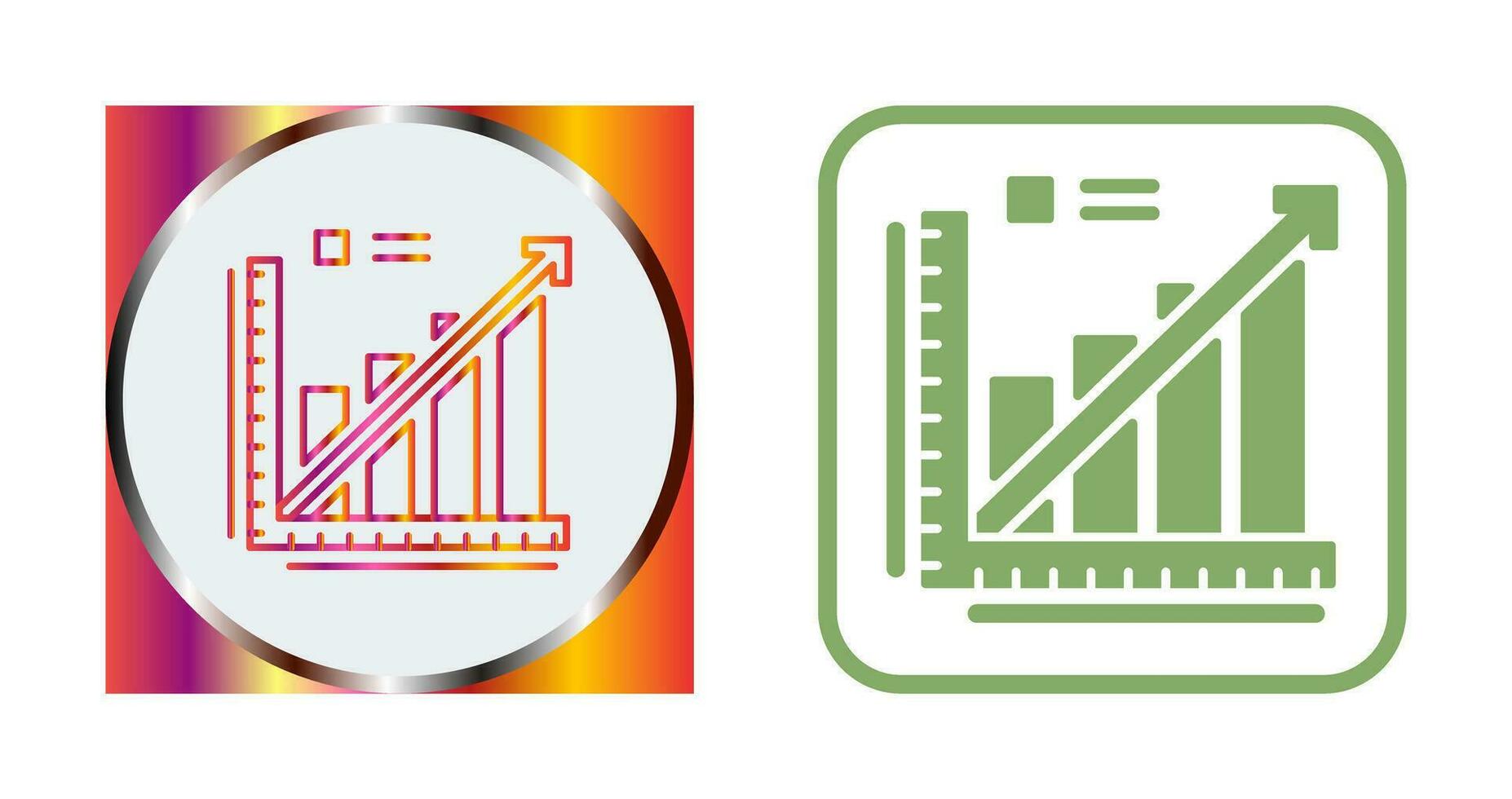Line Graph Vector Icon