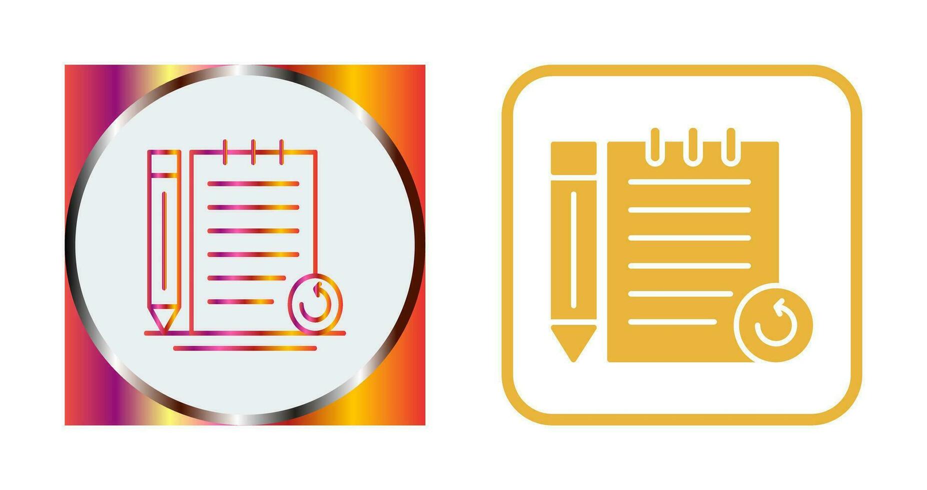 Rechecked Notes Vector Icon
