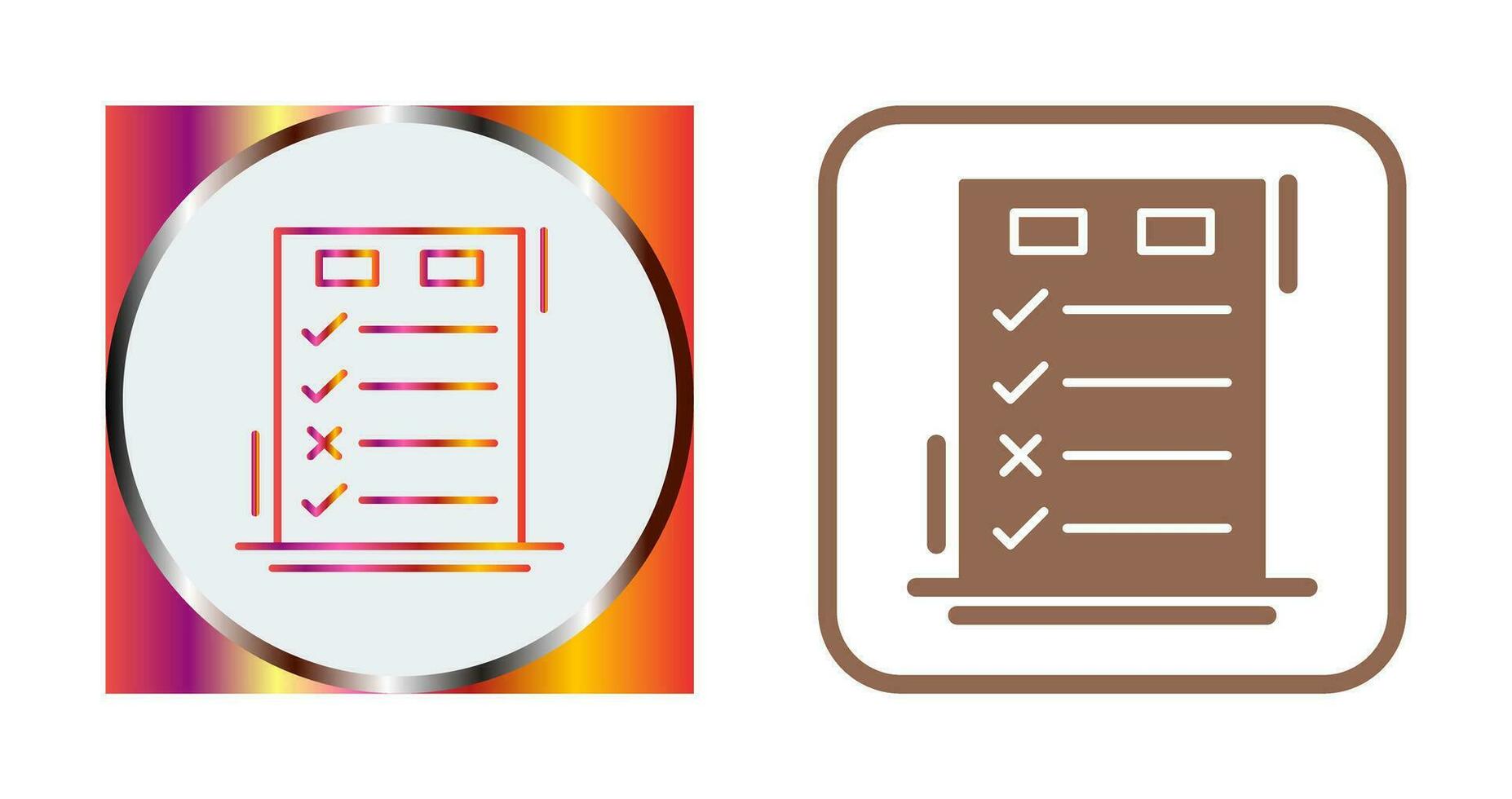 Today to Done CheckList Vector Icon