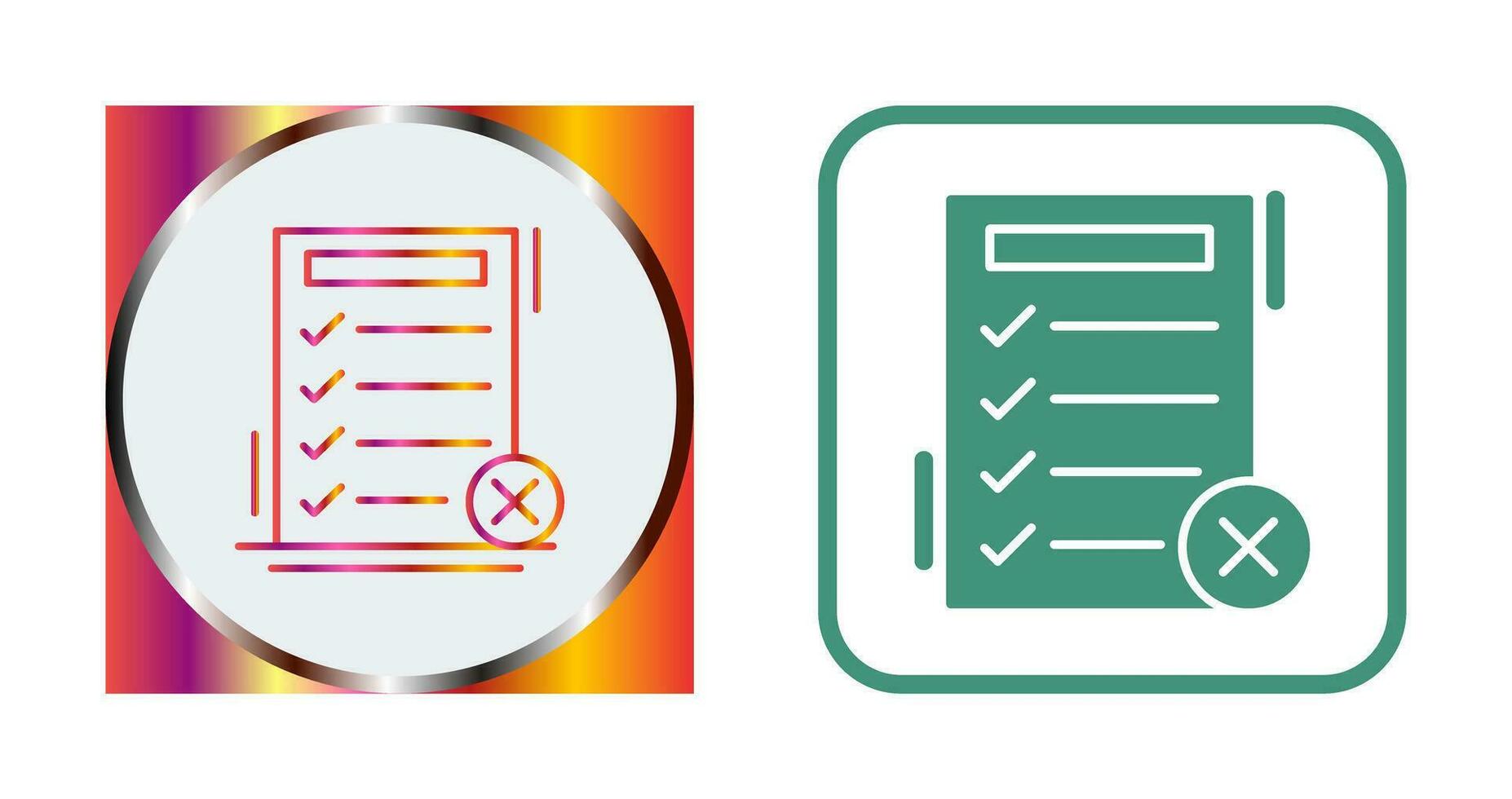 Fake List Vector Icon