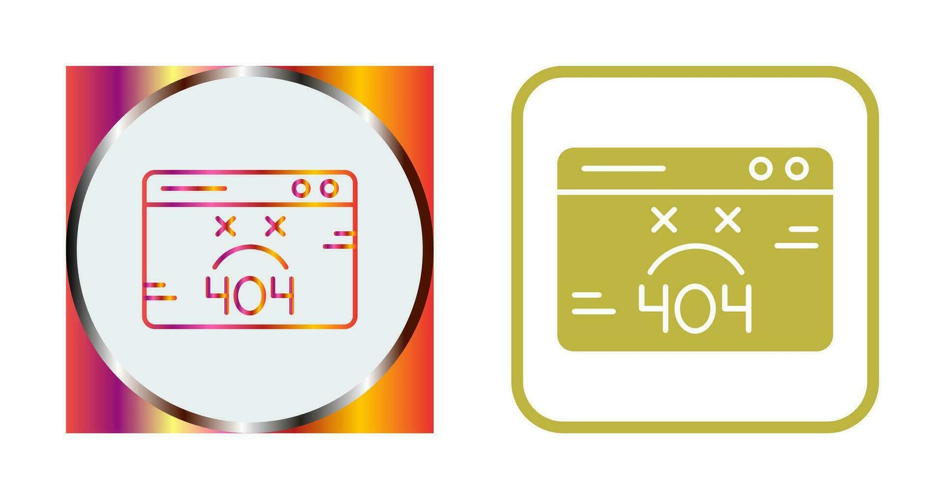 404 Error Vector Icon