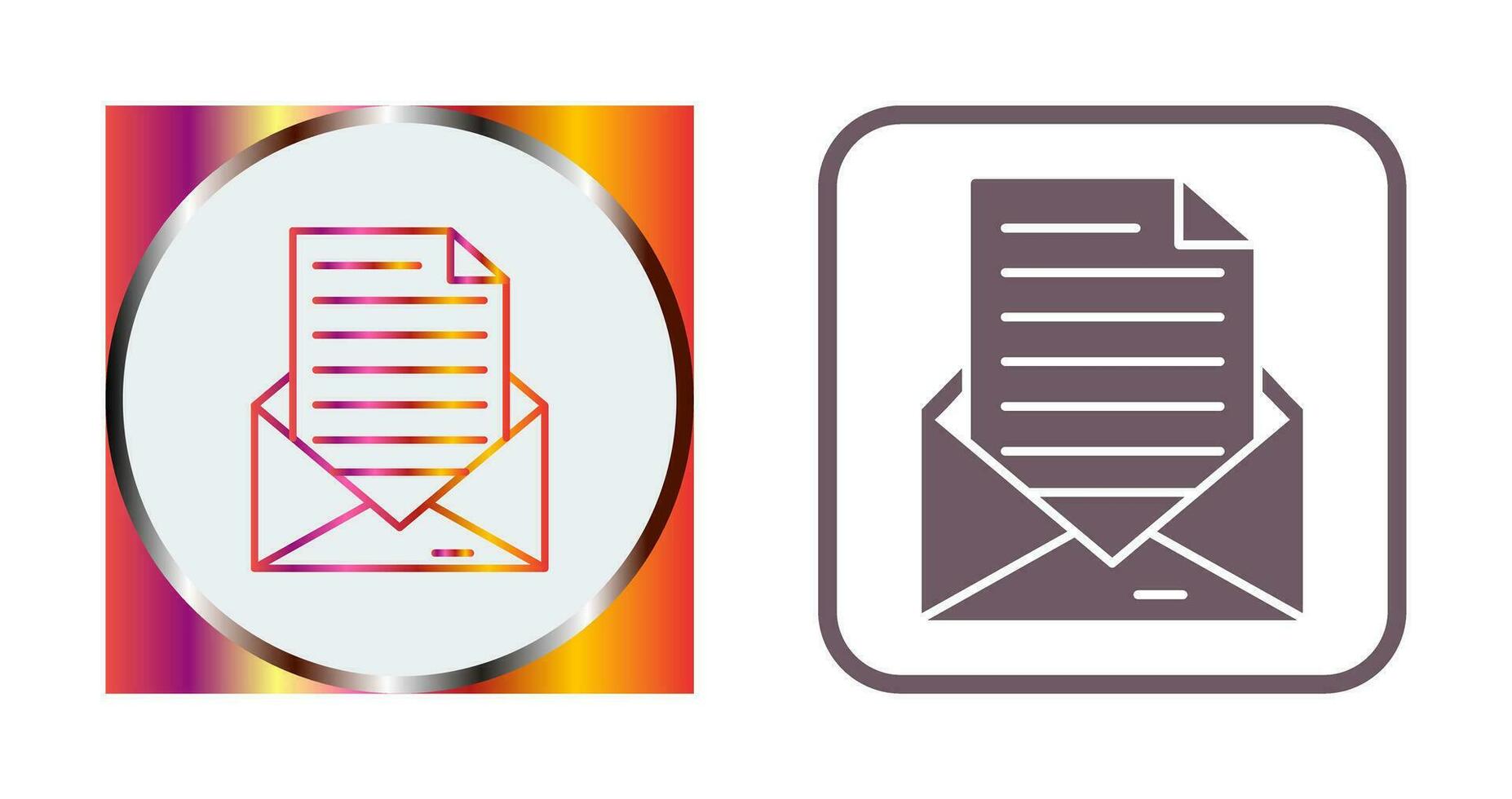 icono de vector de correo