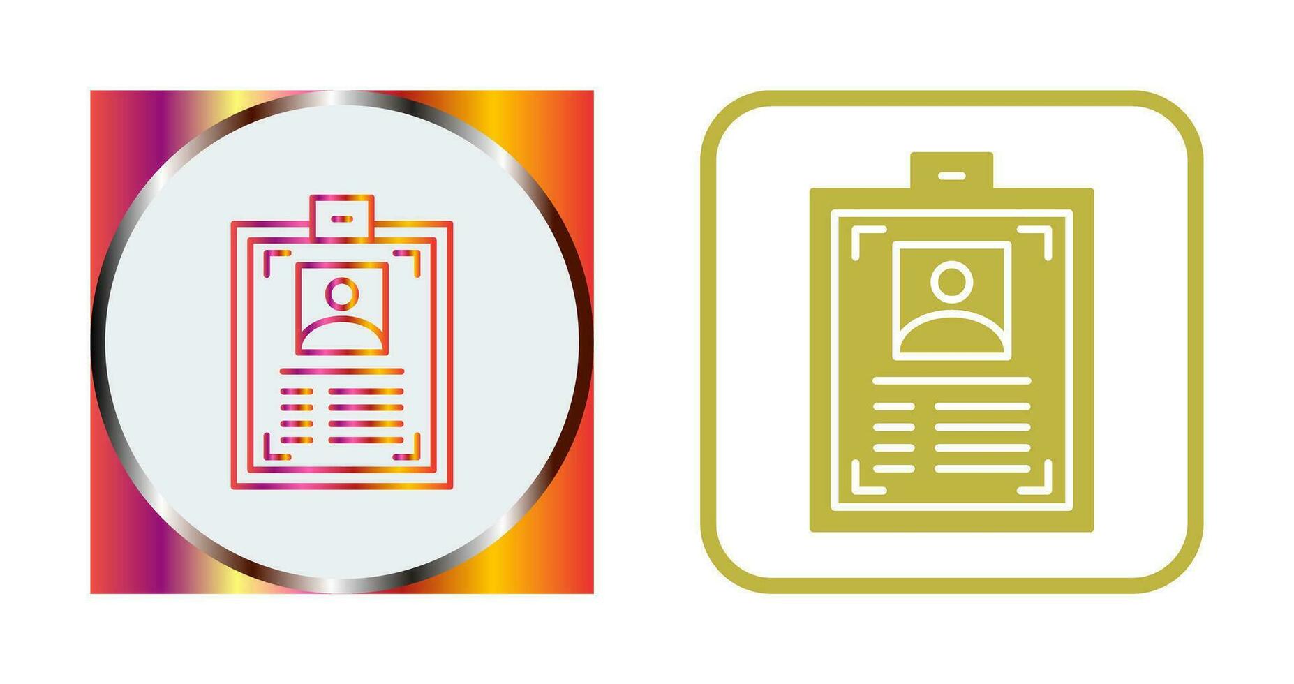 ID Card Vector Icon