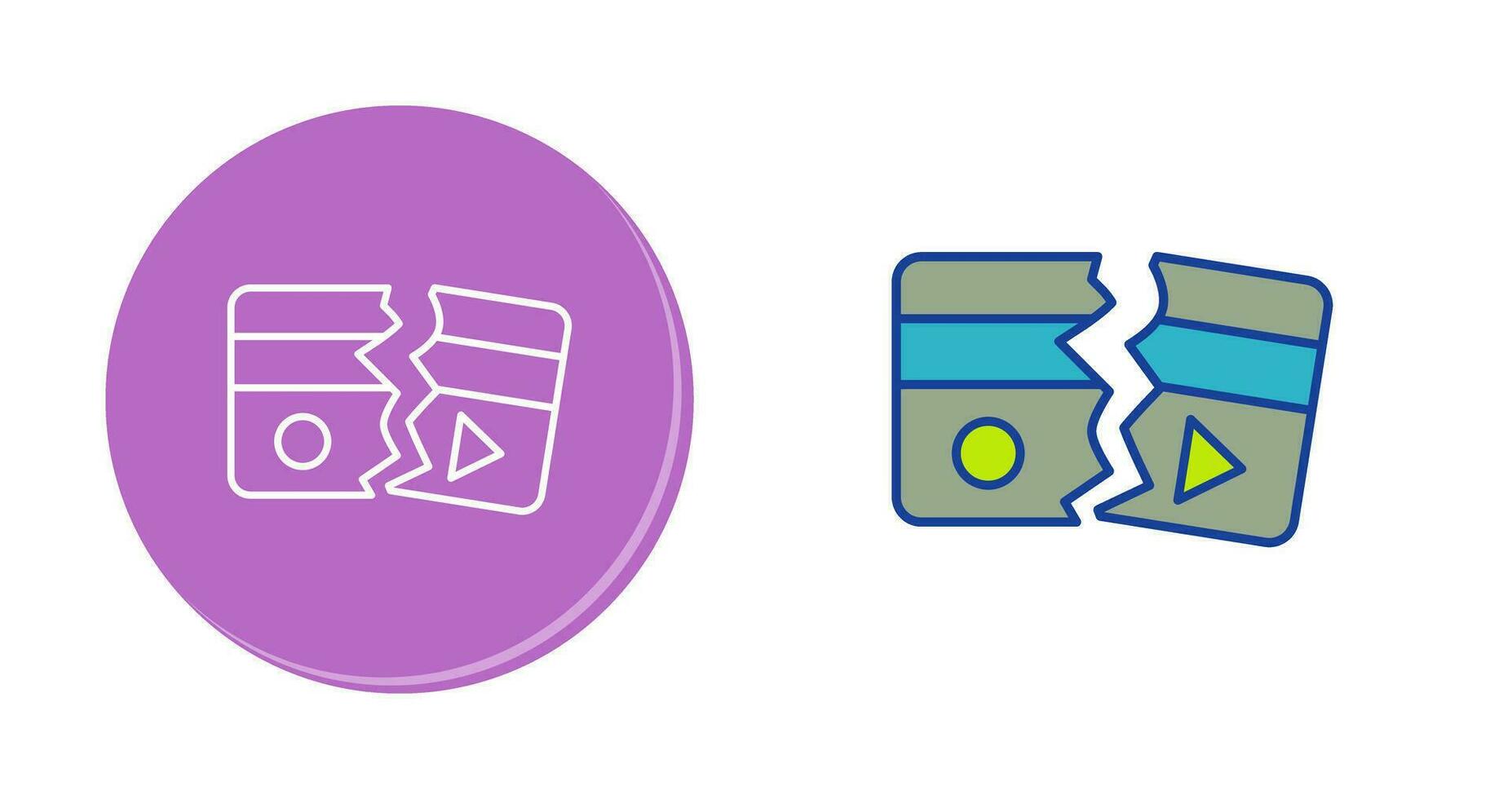 Broken Vector Icon