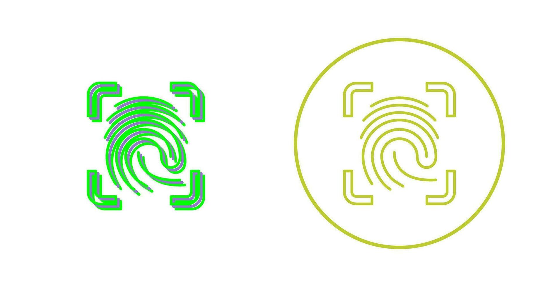 Finger Print Vector Icon