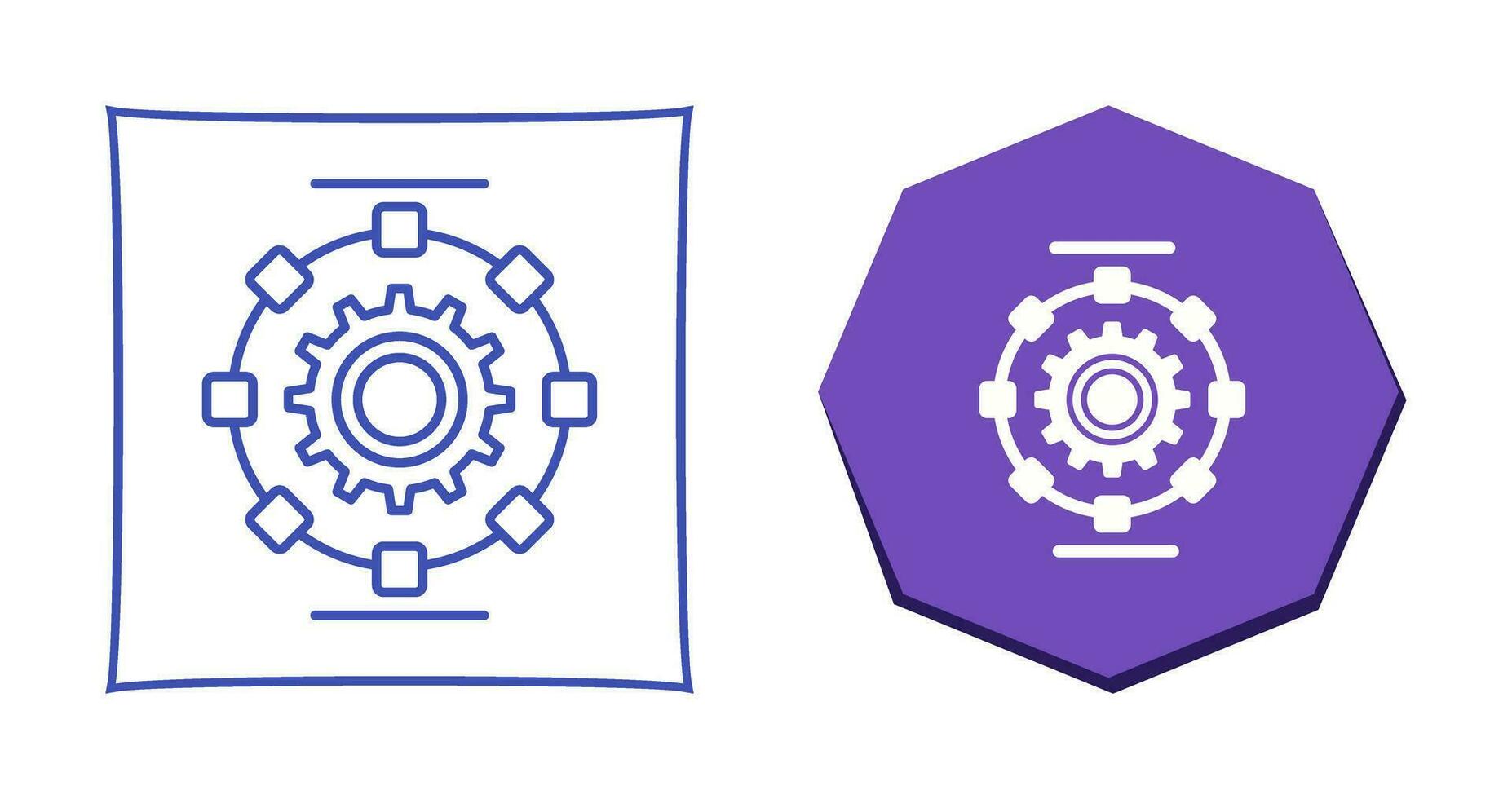 Automated Process Vector Icon