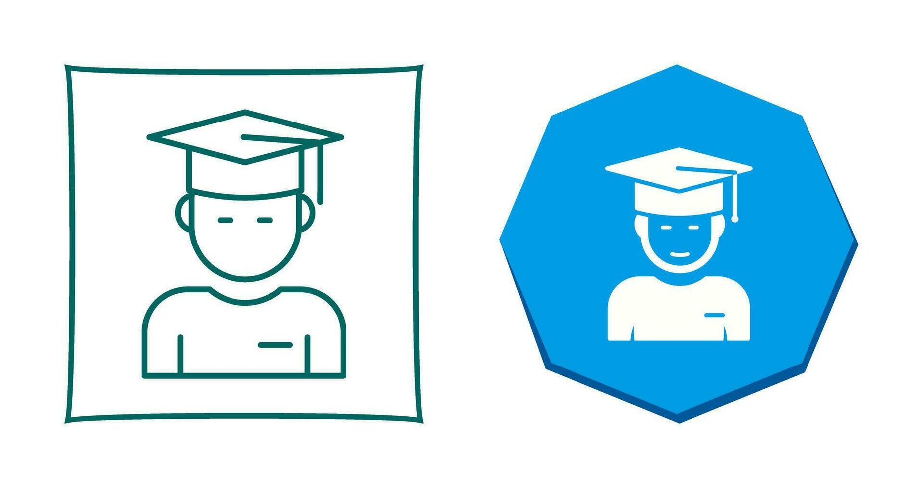 Graduate Student Vector Icon