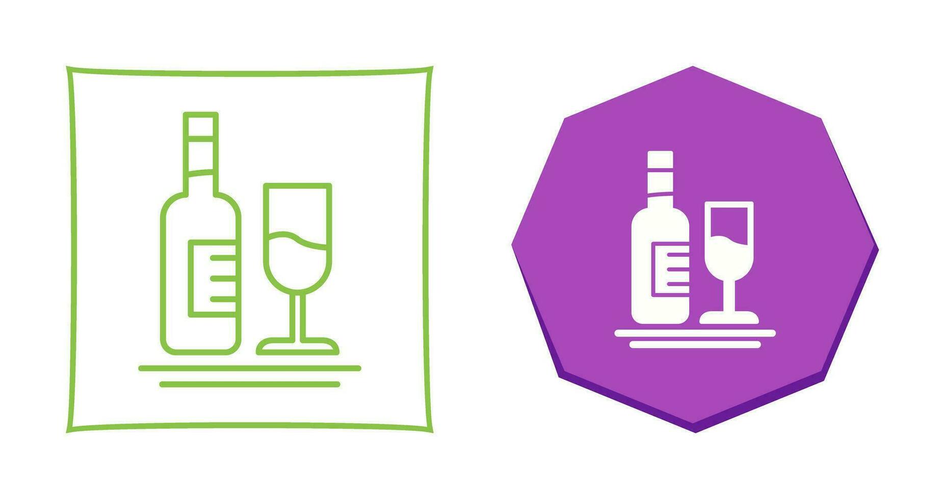 White Wine Vector Icon