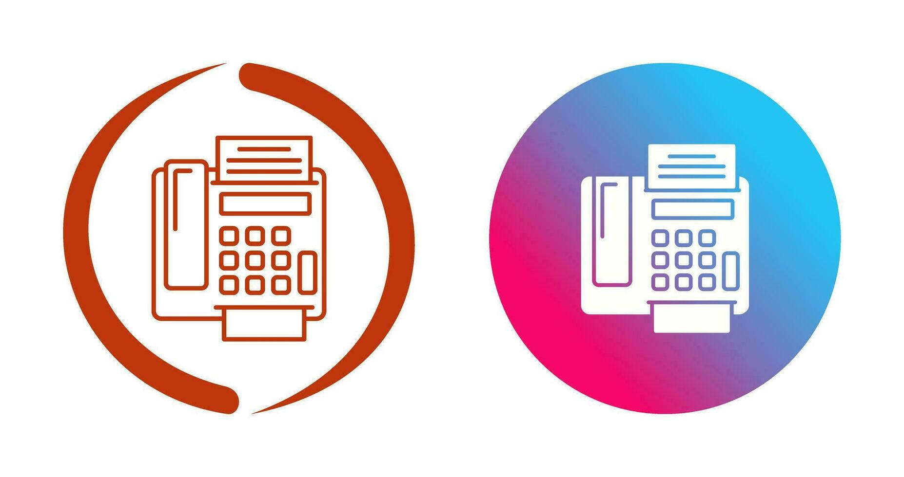 fax Machine Vector Icon