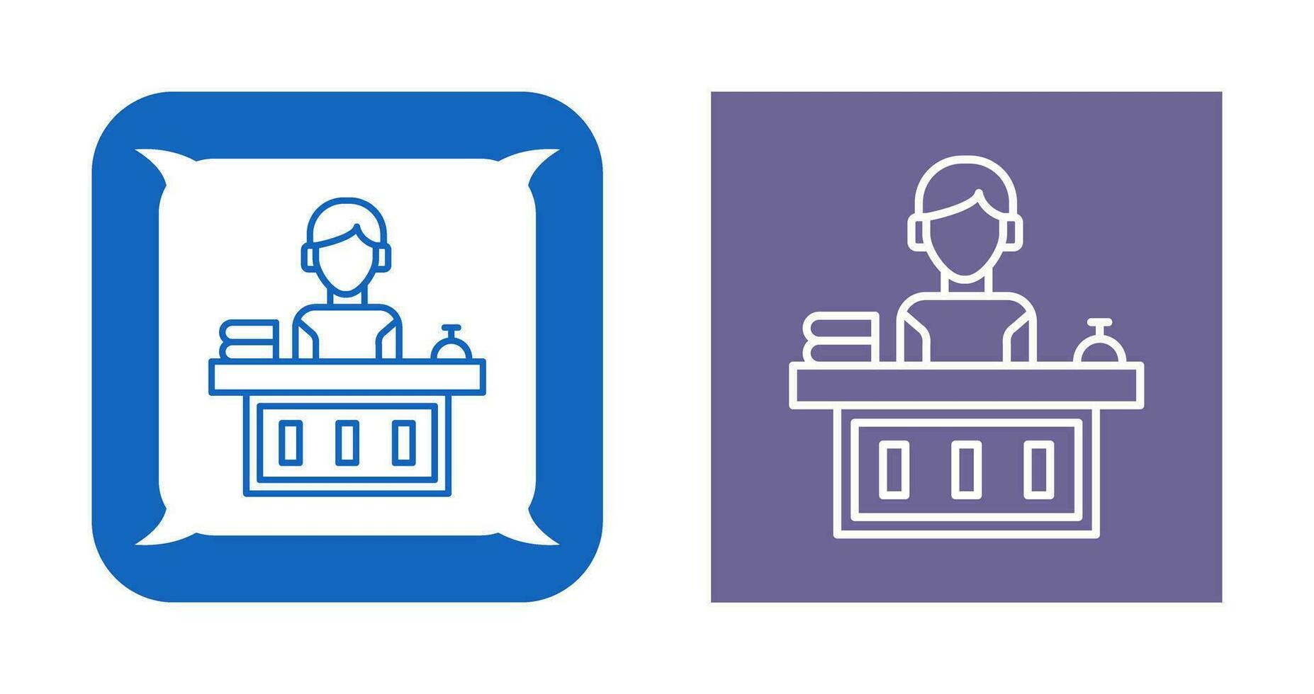 Office Reception Vector Icon