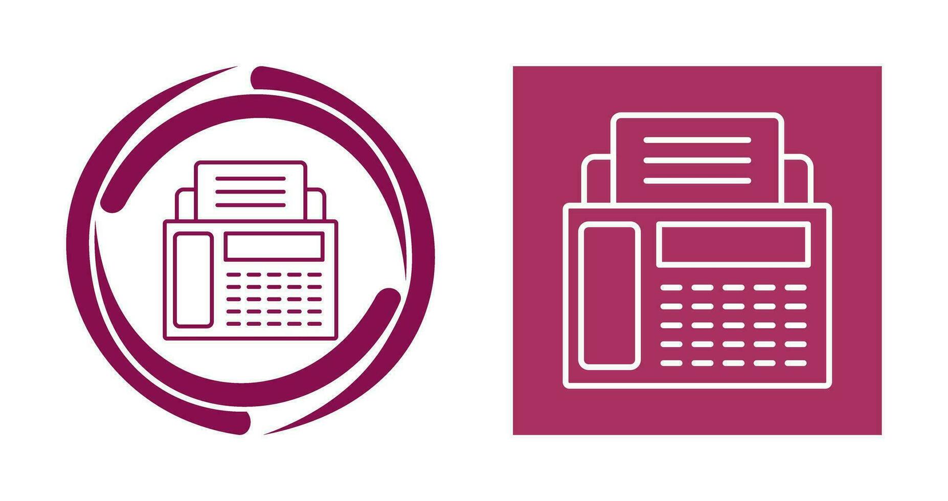 Fax Machine Vector Icon