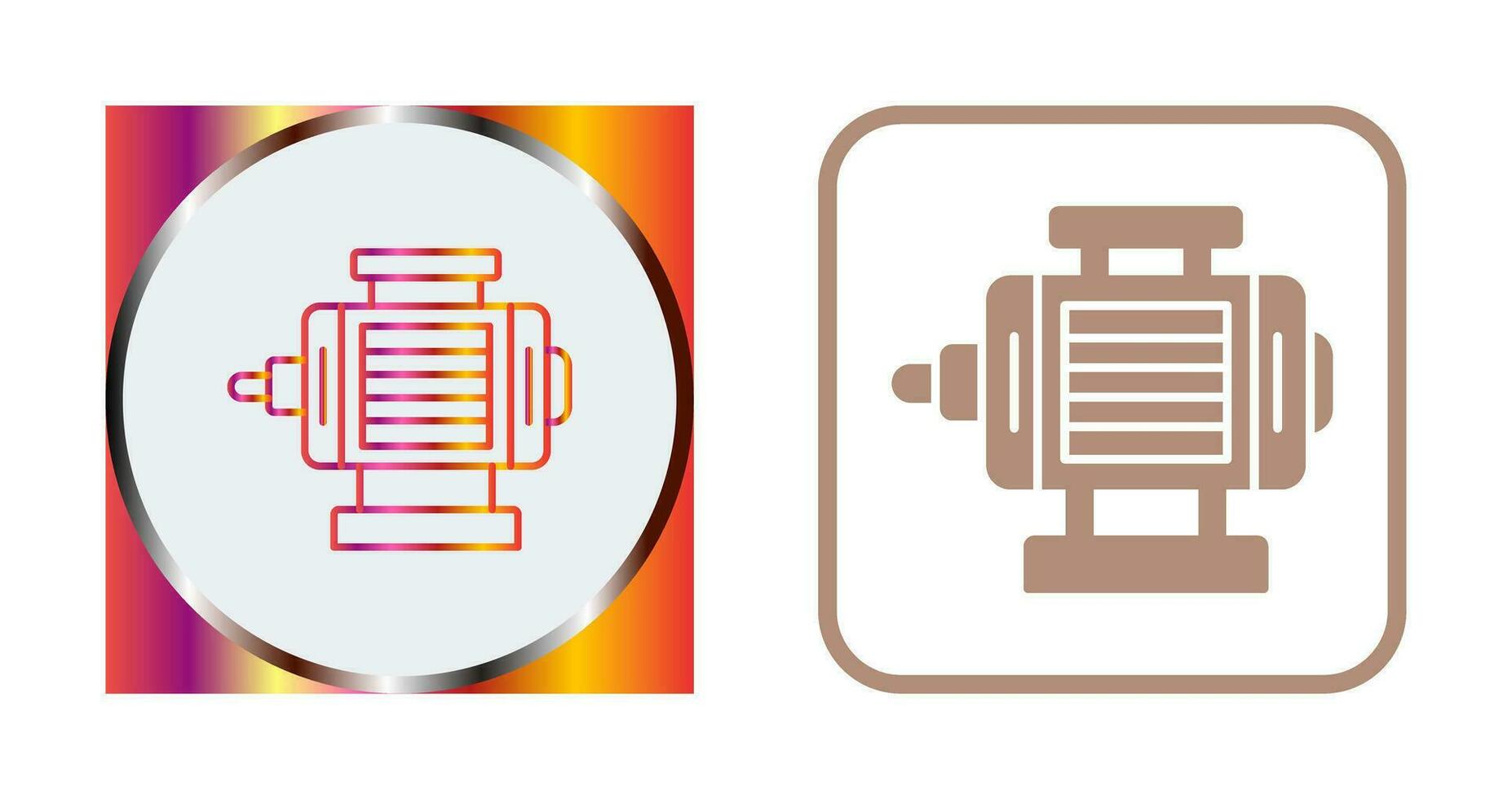 icono de vector de motor eléctrico