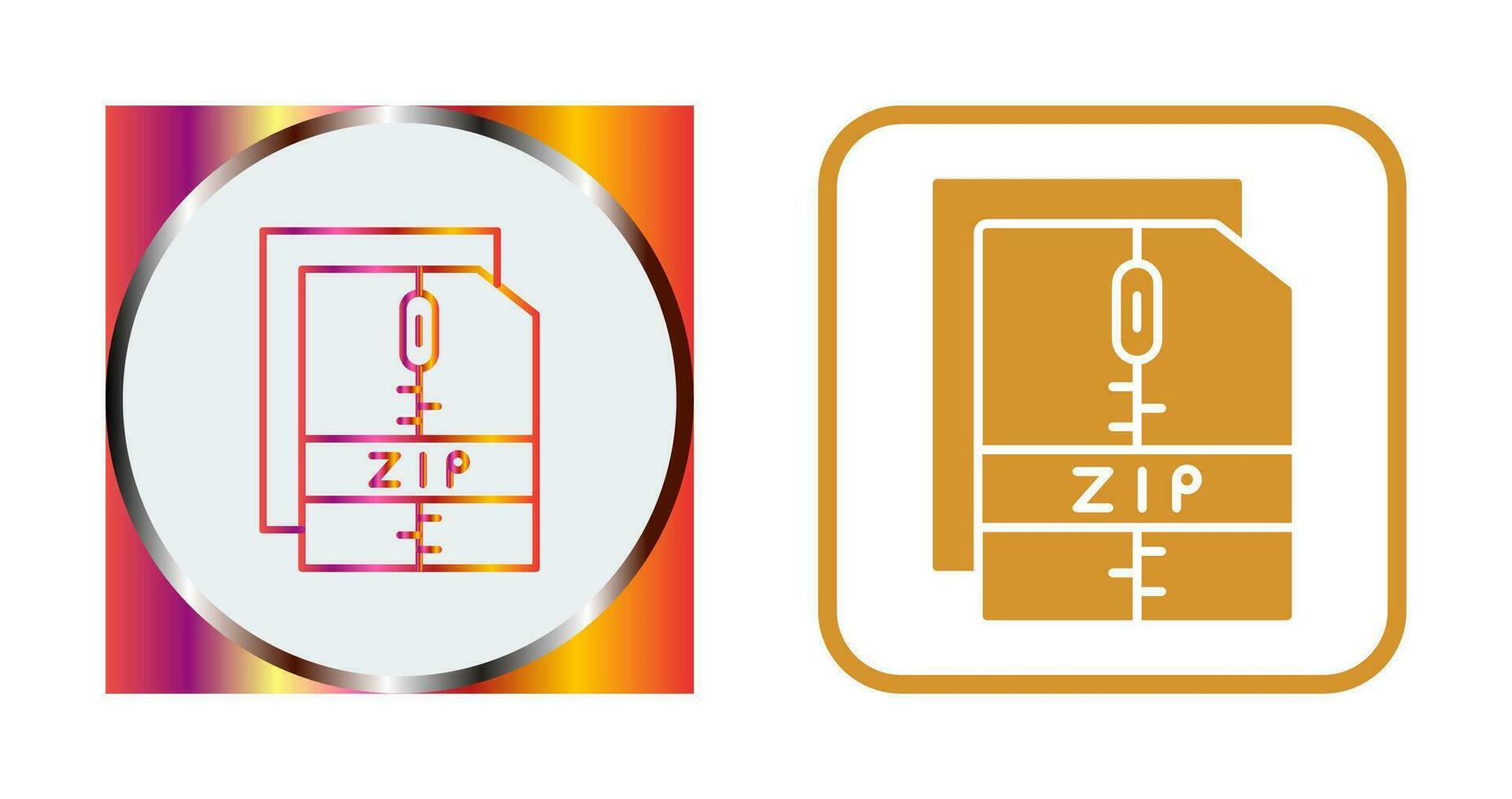 Zip File Vector Icon