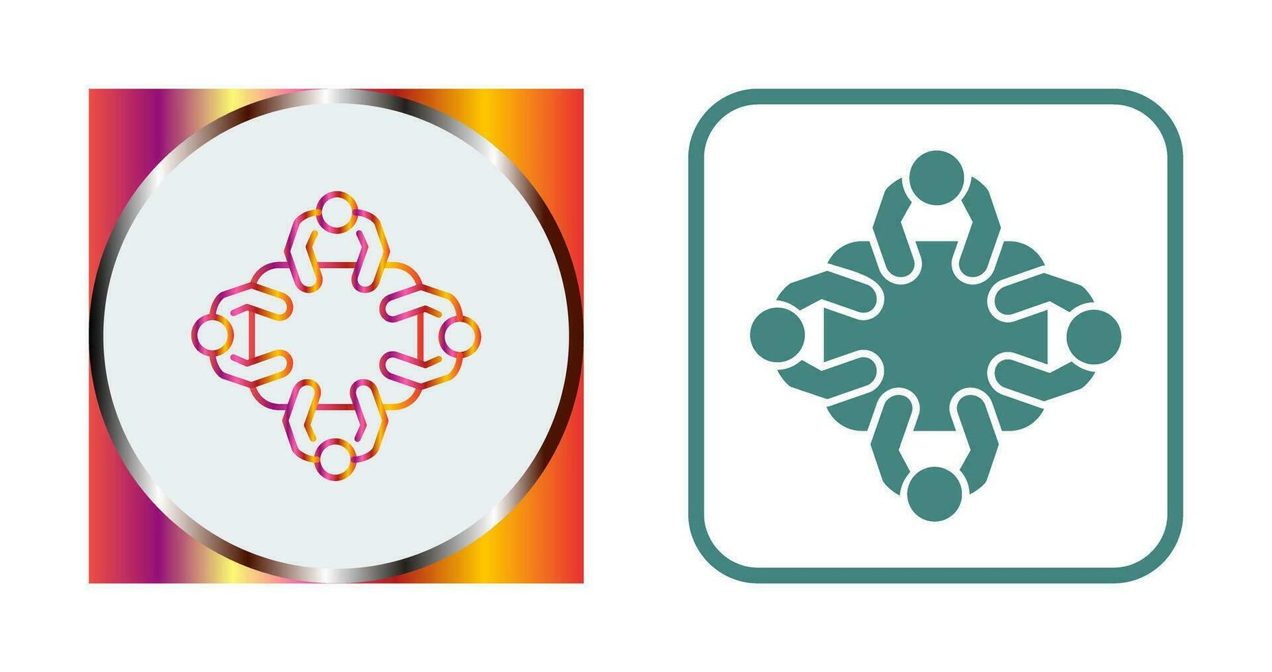 Staff Meeting Vector Icon