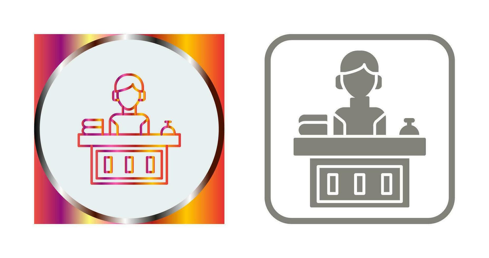 Office Reception Vector Icon