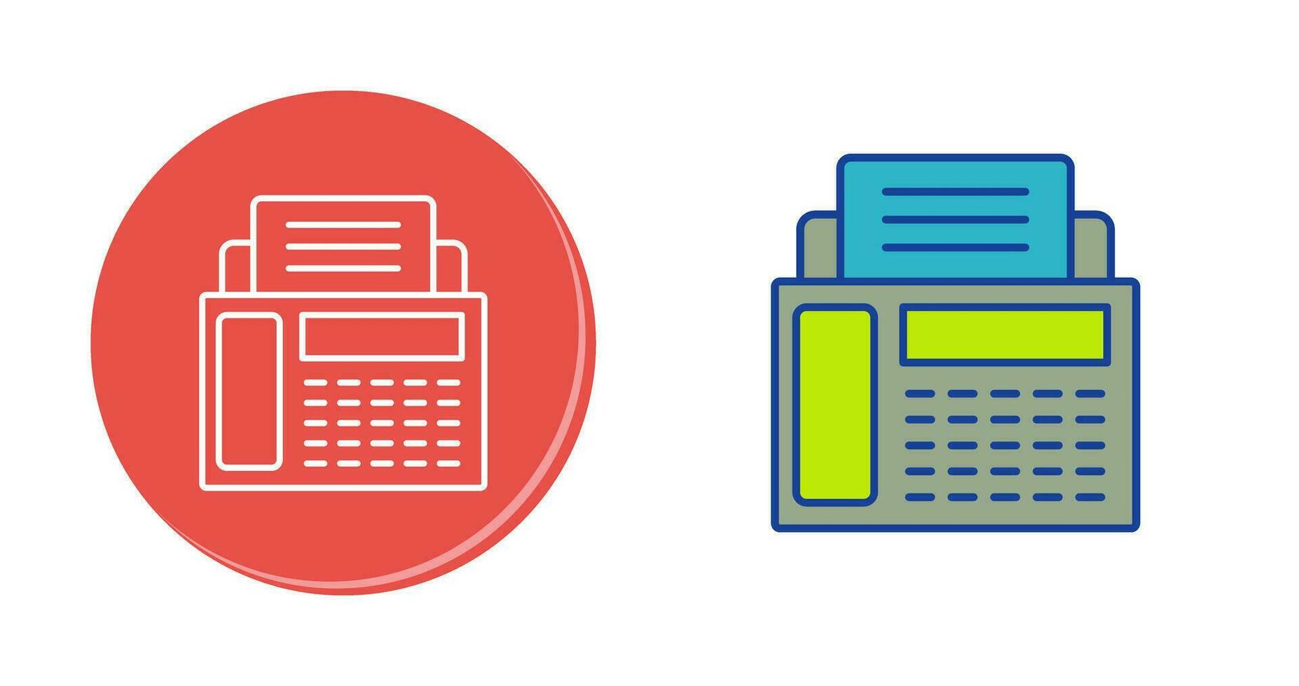 Fax Machine Vector Icon