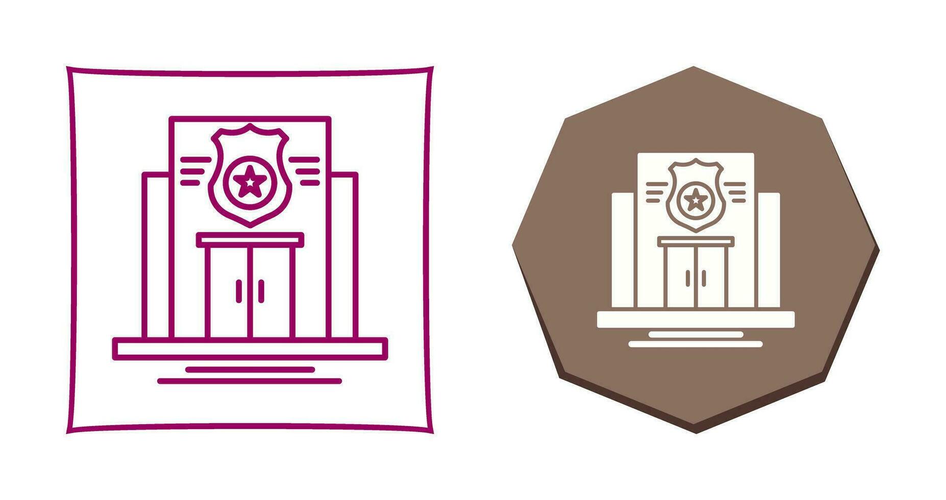 Police Station Vector Icon