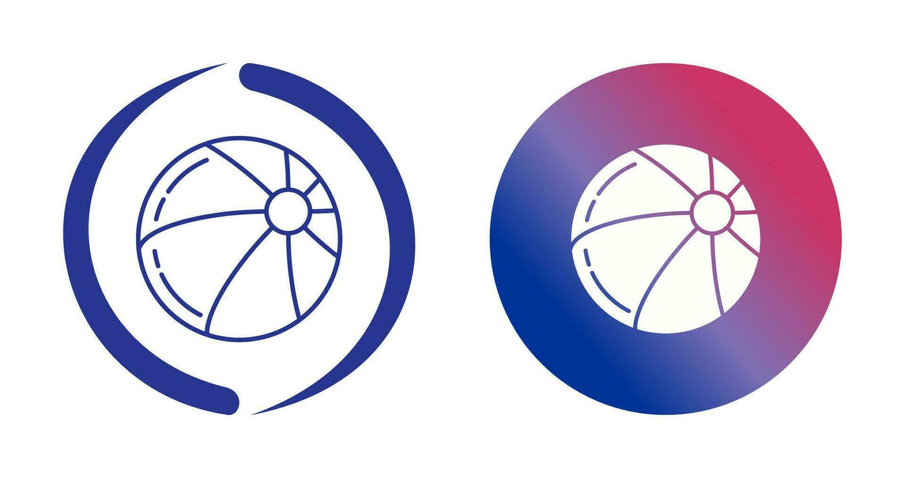 Beach Ball Vector Icon
