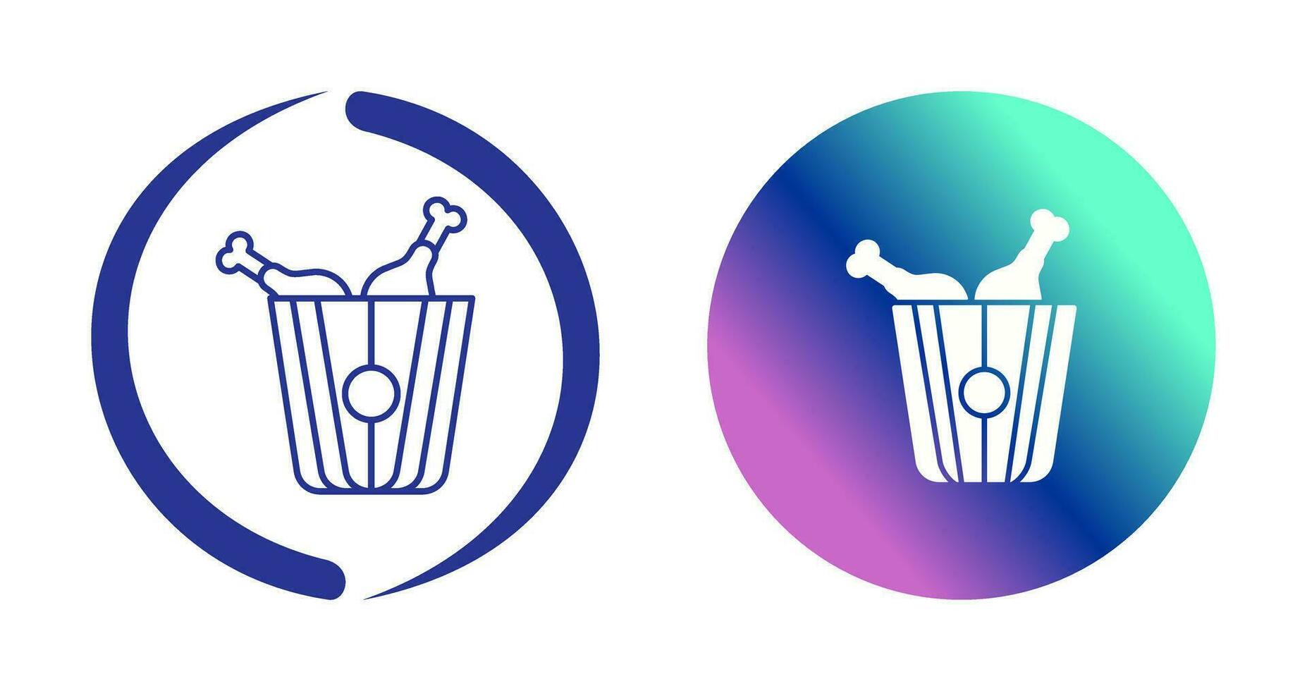 Fried Chicken Vector Icon