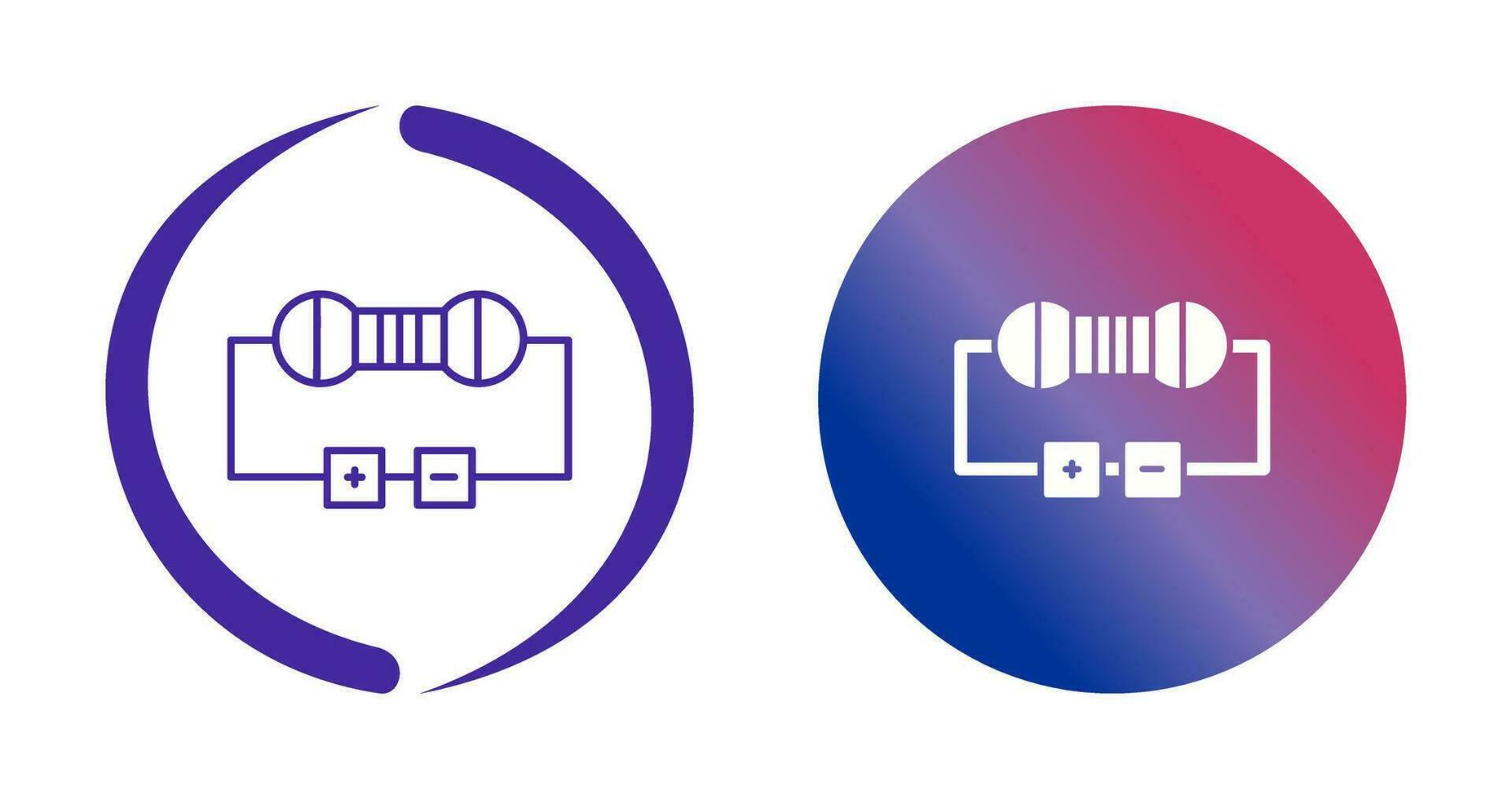 Resistor Vector Icon