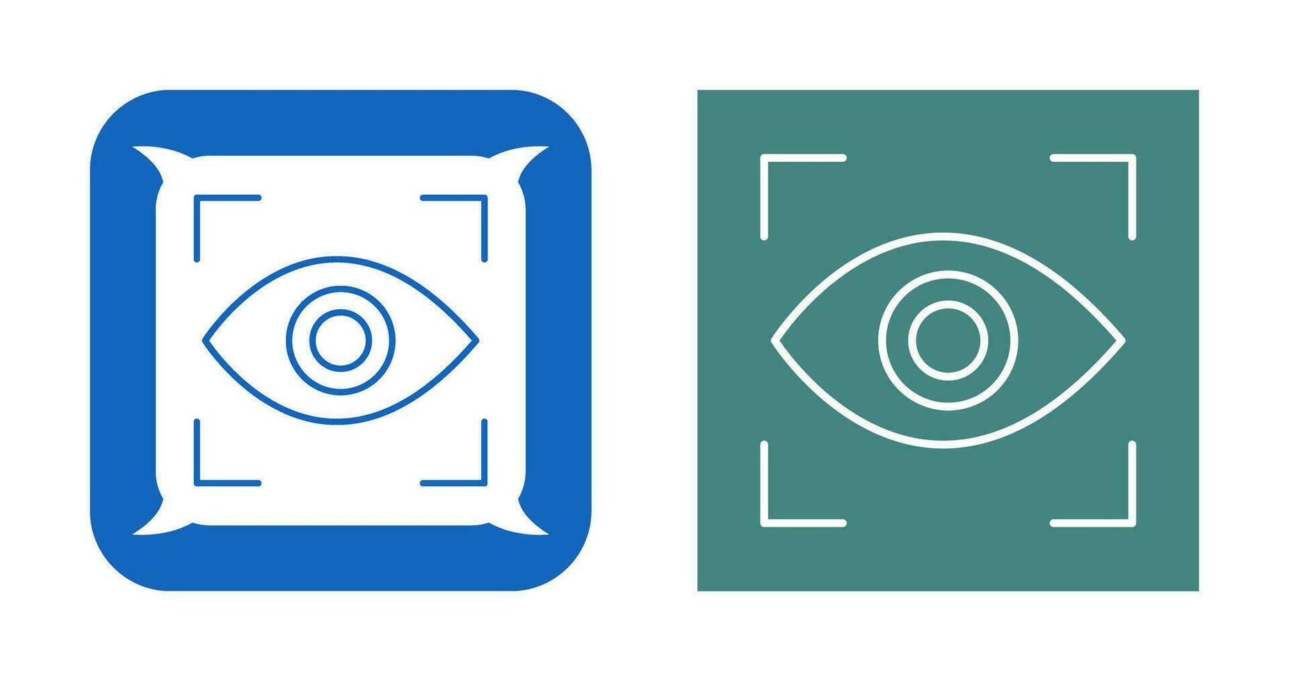 icono de vector de exploración ocular