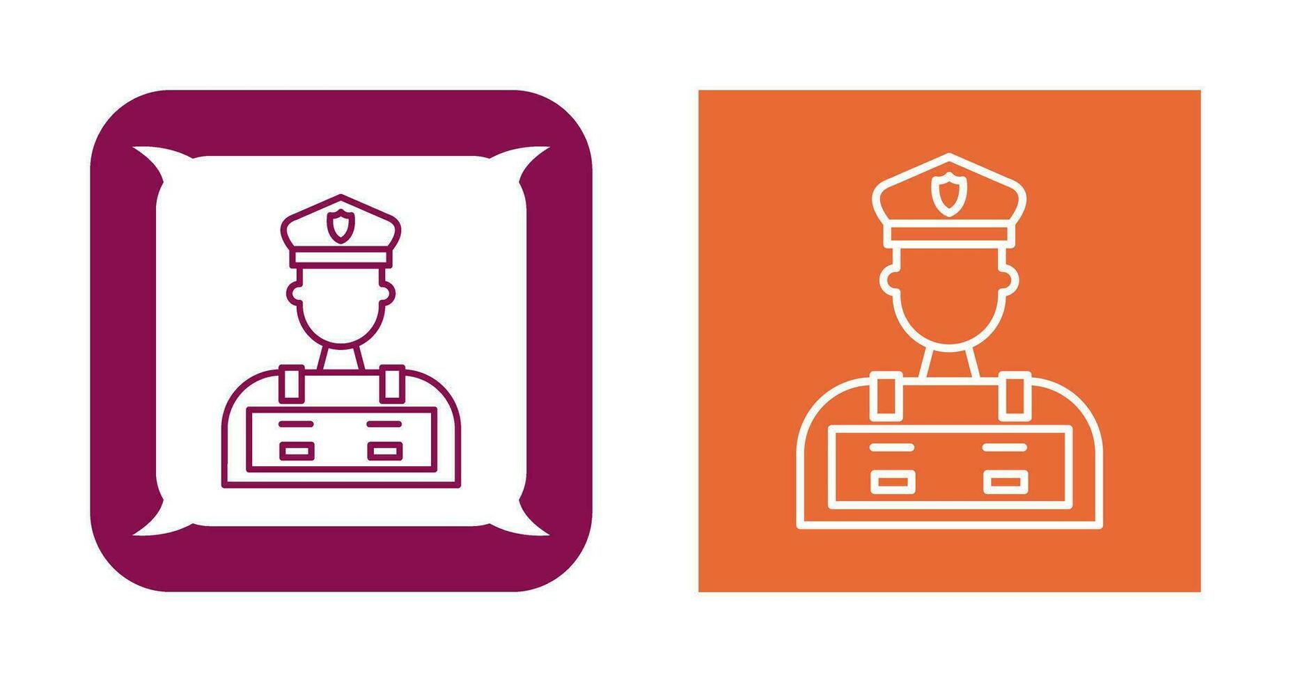 Police Man Vector Icon